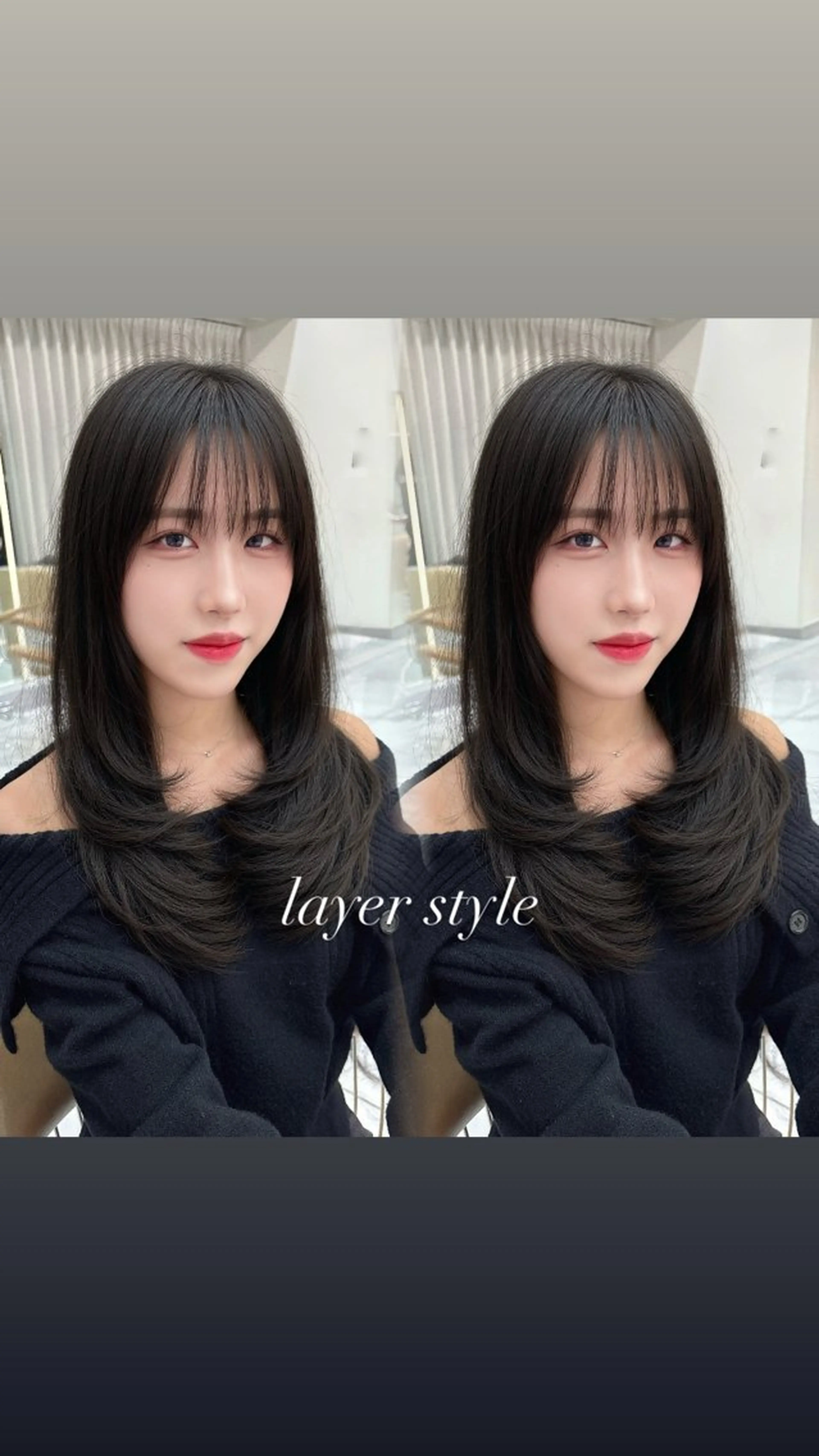 ロング 韓国レイヤー/ 透明感カラー/松沢のヘアスタイル