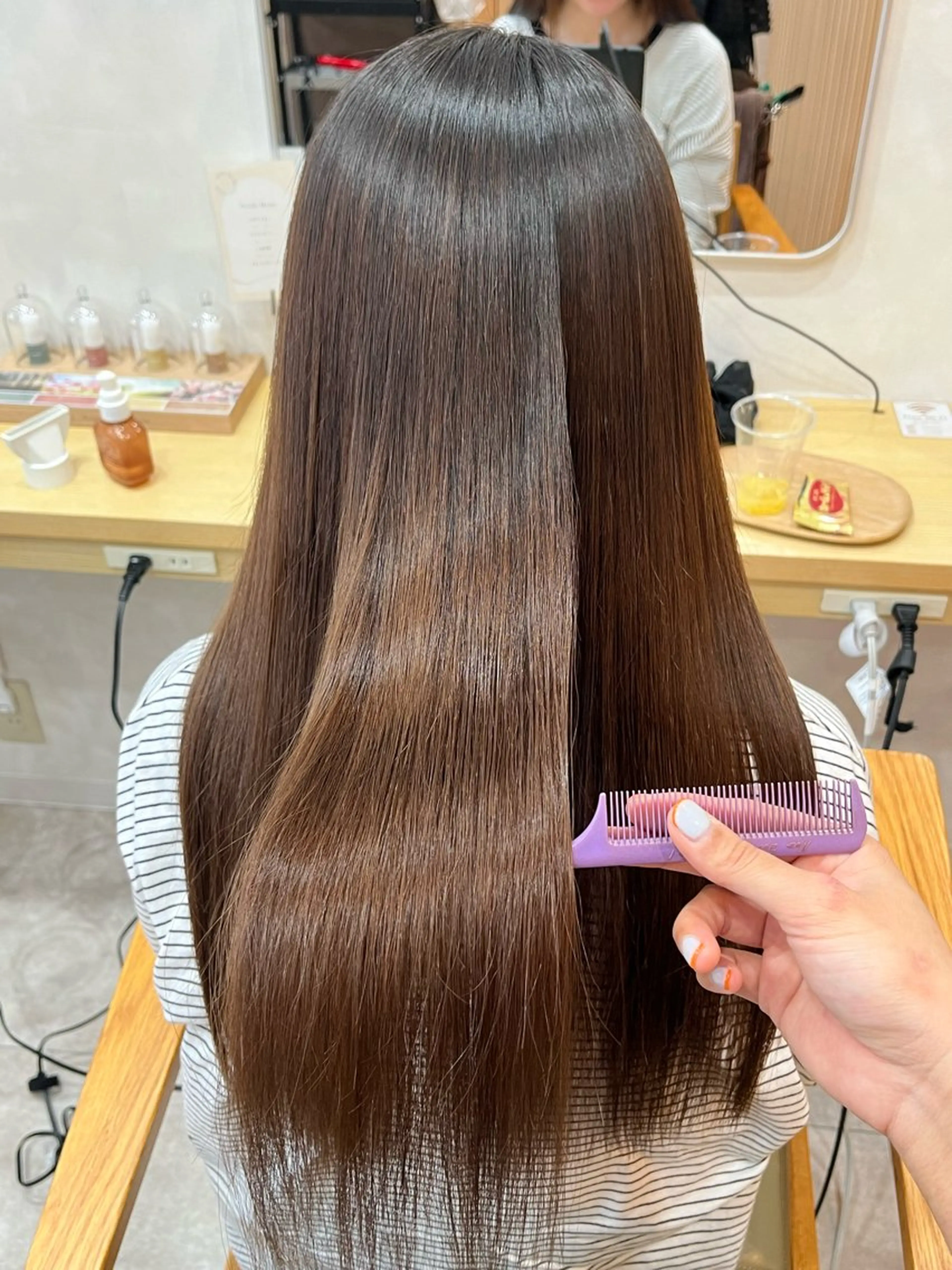 ロング カラー カット 縮毛矯正 トリートメント 髪質改善/レイヤー/ ボブ/磯野史歩のヘアスタイル