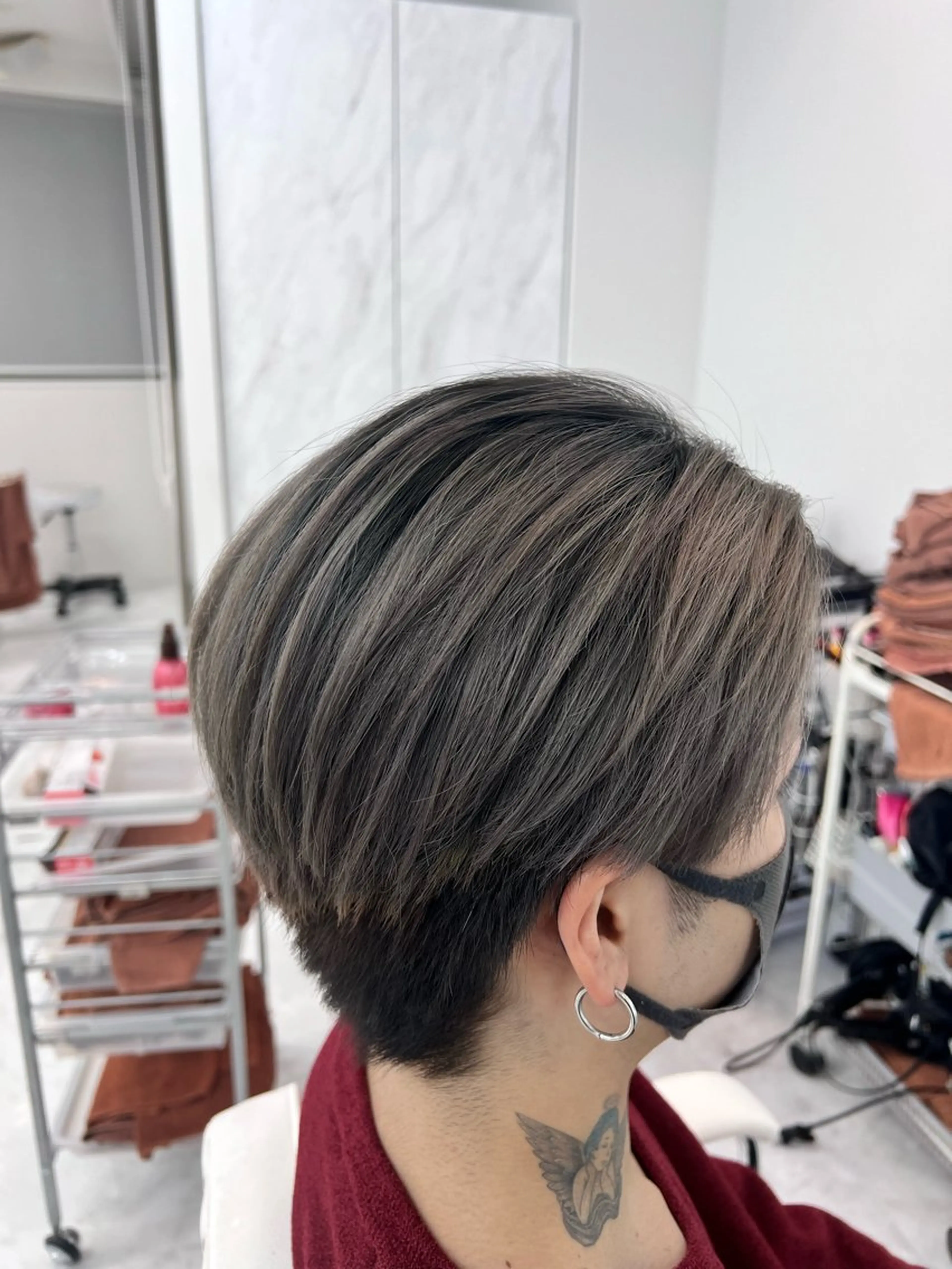カラー メンズ メンズバレイヤージュ センターパート バレイヤージュ ダブルカラー 髪質改善 カット ヘアカラー トリートメント 🌿海山龍馬🌿前髪 /顔まわり/レイヤーのヘアスタイル