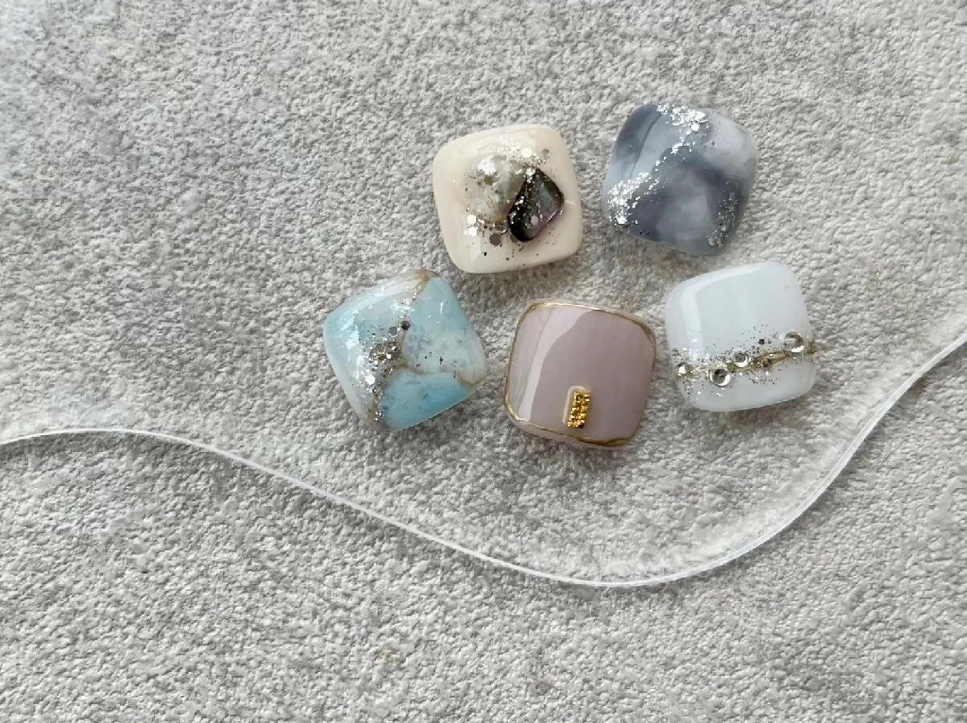 ネイル フットネイル フットネイル 本町/北浜peTiT saori🌼のネイルデザイン