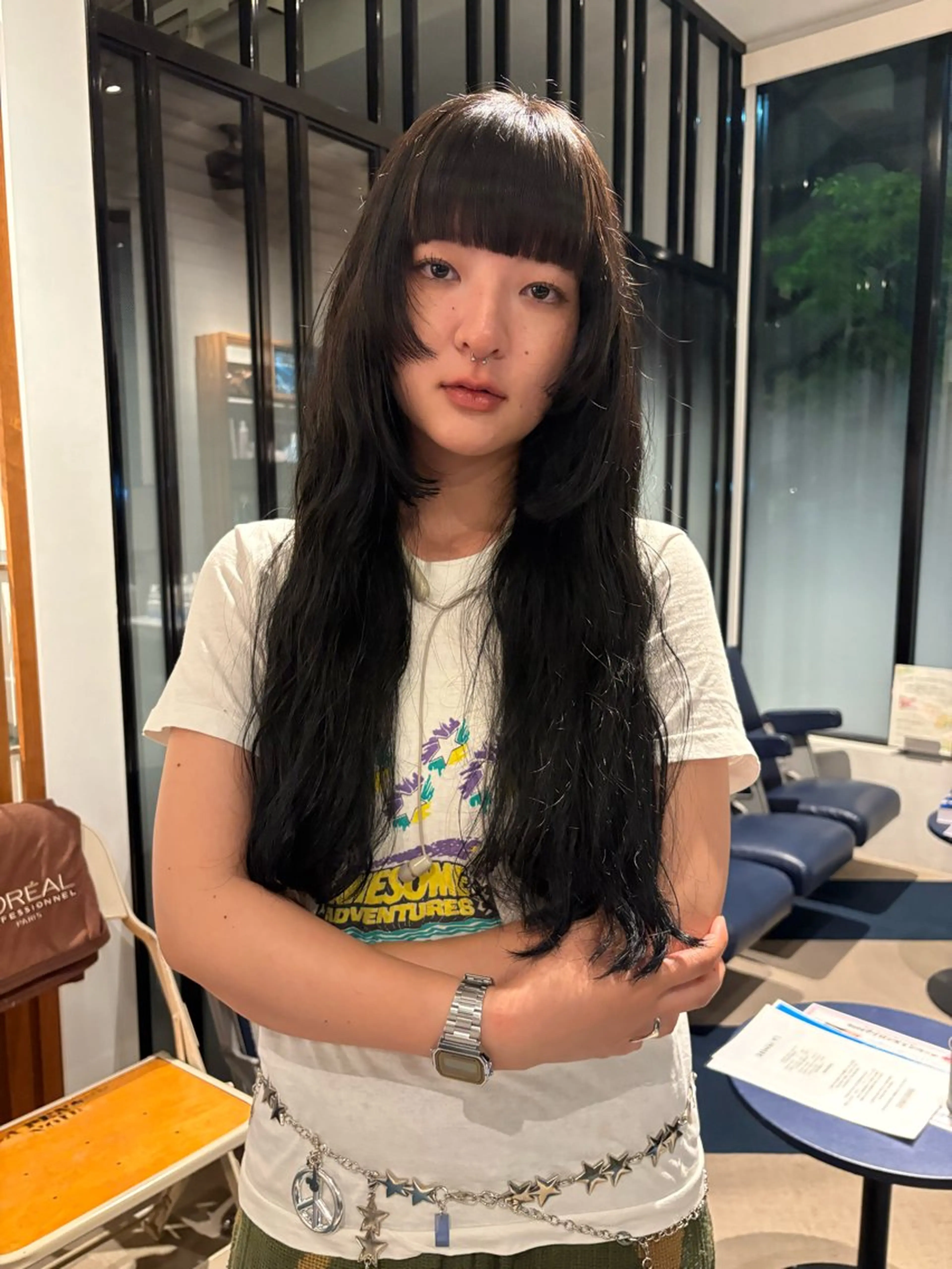 ロング カラー パーマ La Pensee/ カスヤリクのヘアスタイル