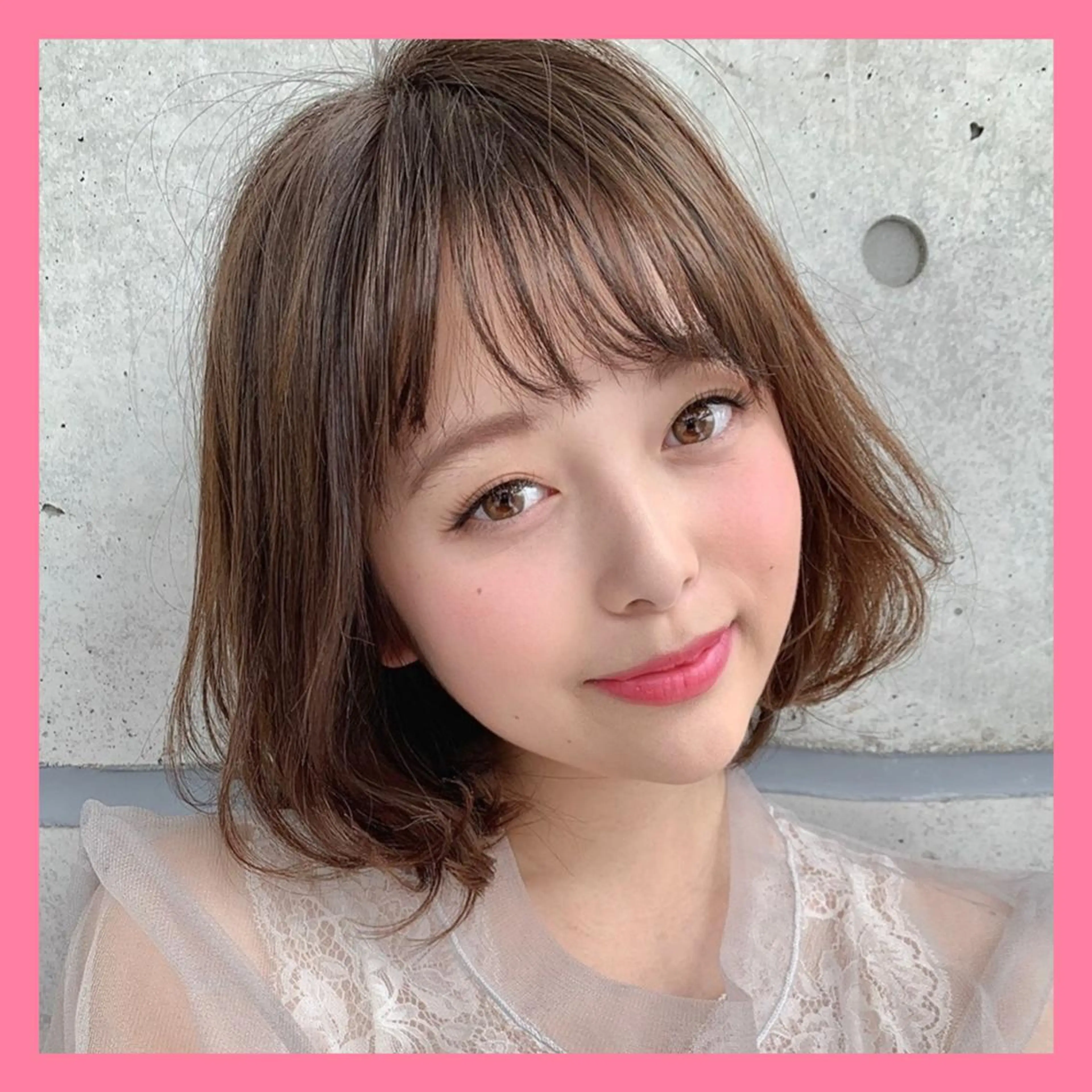 セミロング カラー ヘアカラー トリートメント ❤️sai❤️ official❤️のヘアスタイル