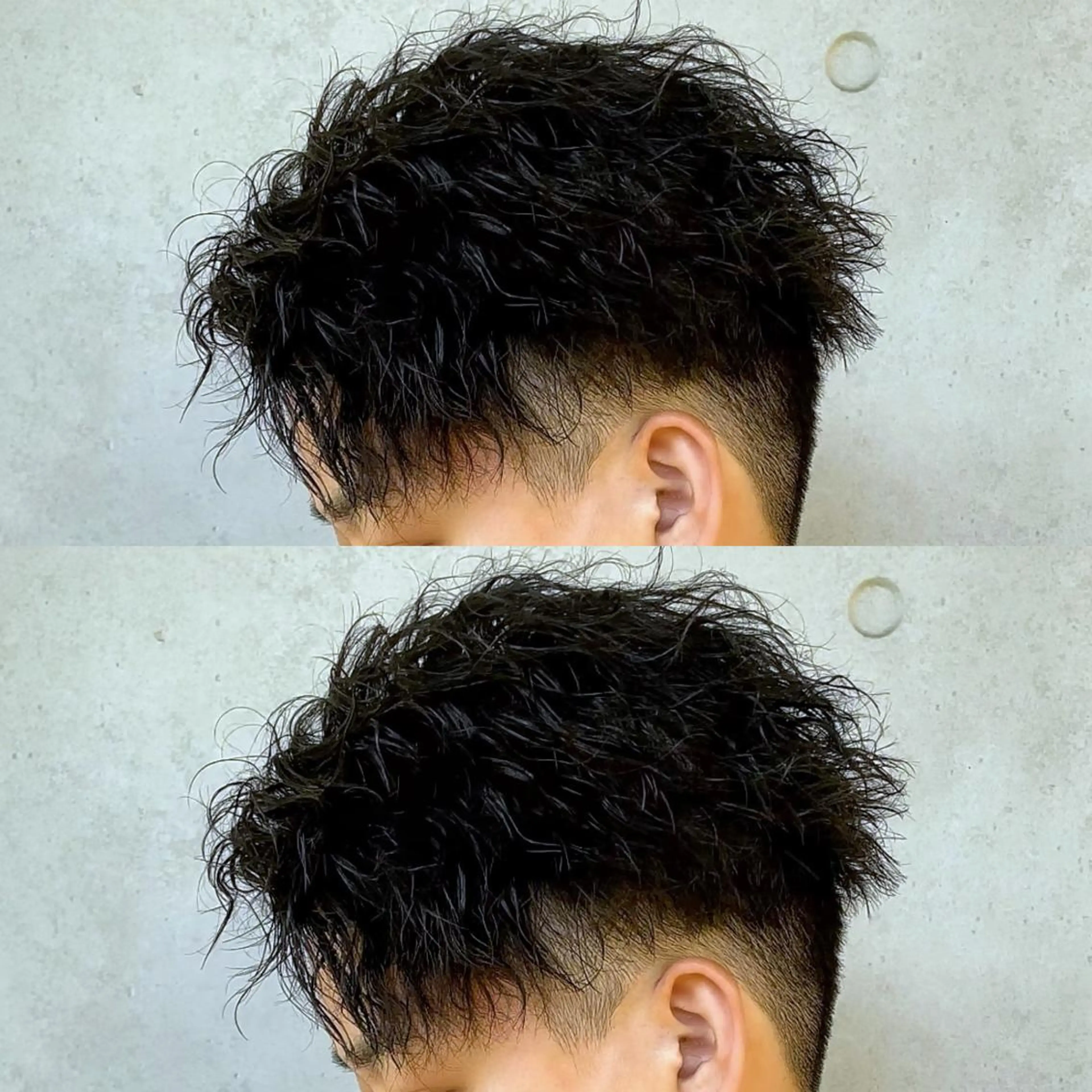 ショート パーマ メンズ メンズパーマ メンズツイストパーマ ツーブロック ショートヘア ツイストパーマ メンズヘア特化 崎田 成人のヘアスタイル