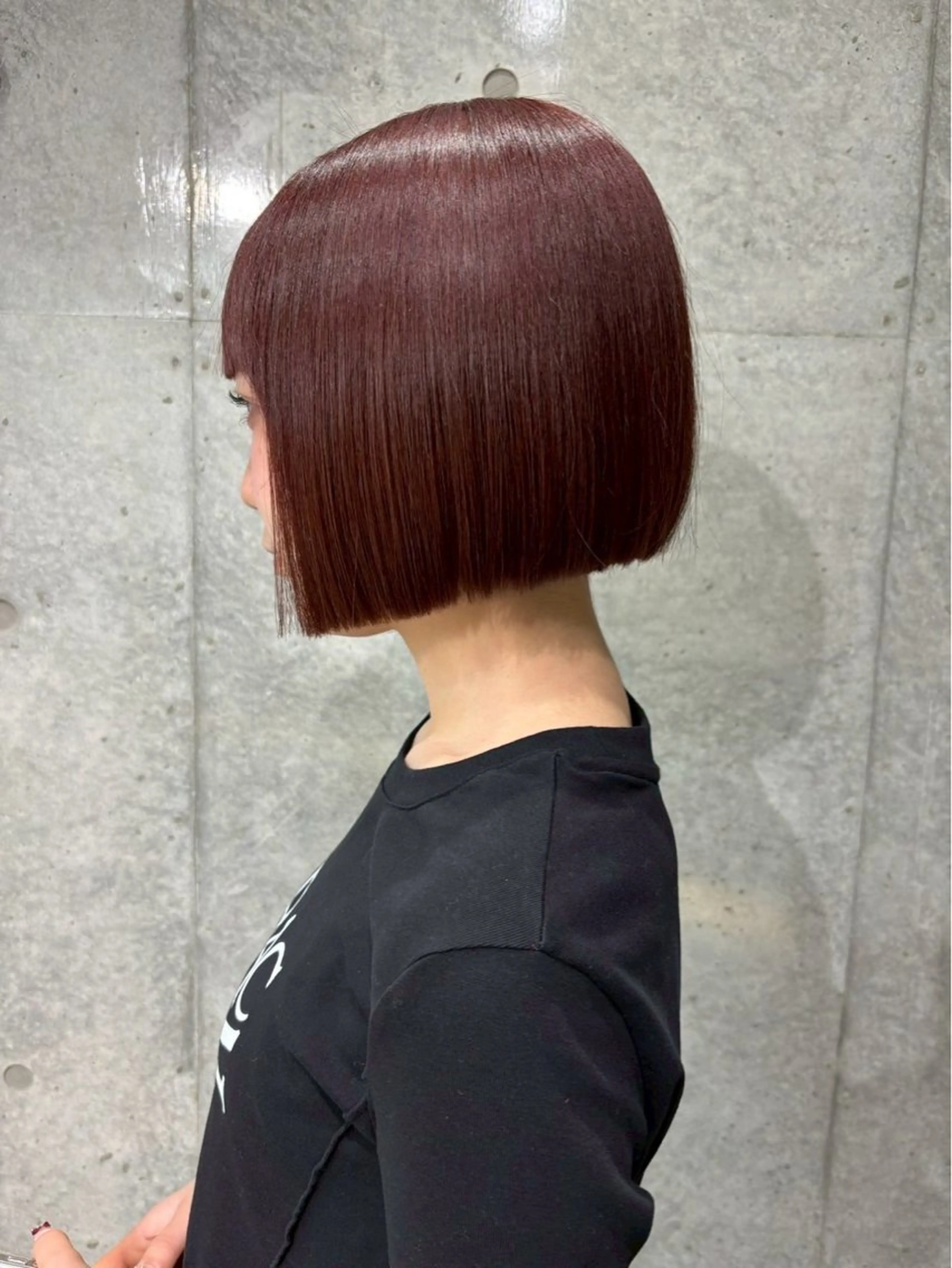 ミディアム カラー 切りっぱなしボブ ボブレイヤー アッシュ アッシュブラウン ベージュカラー ボブ/髪質改善 jionのヘアスタイル