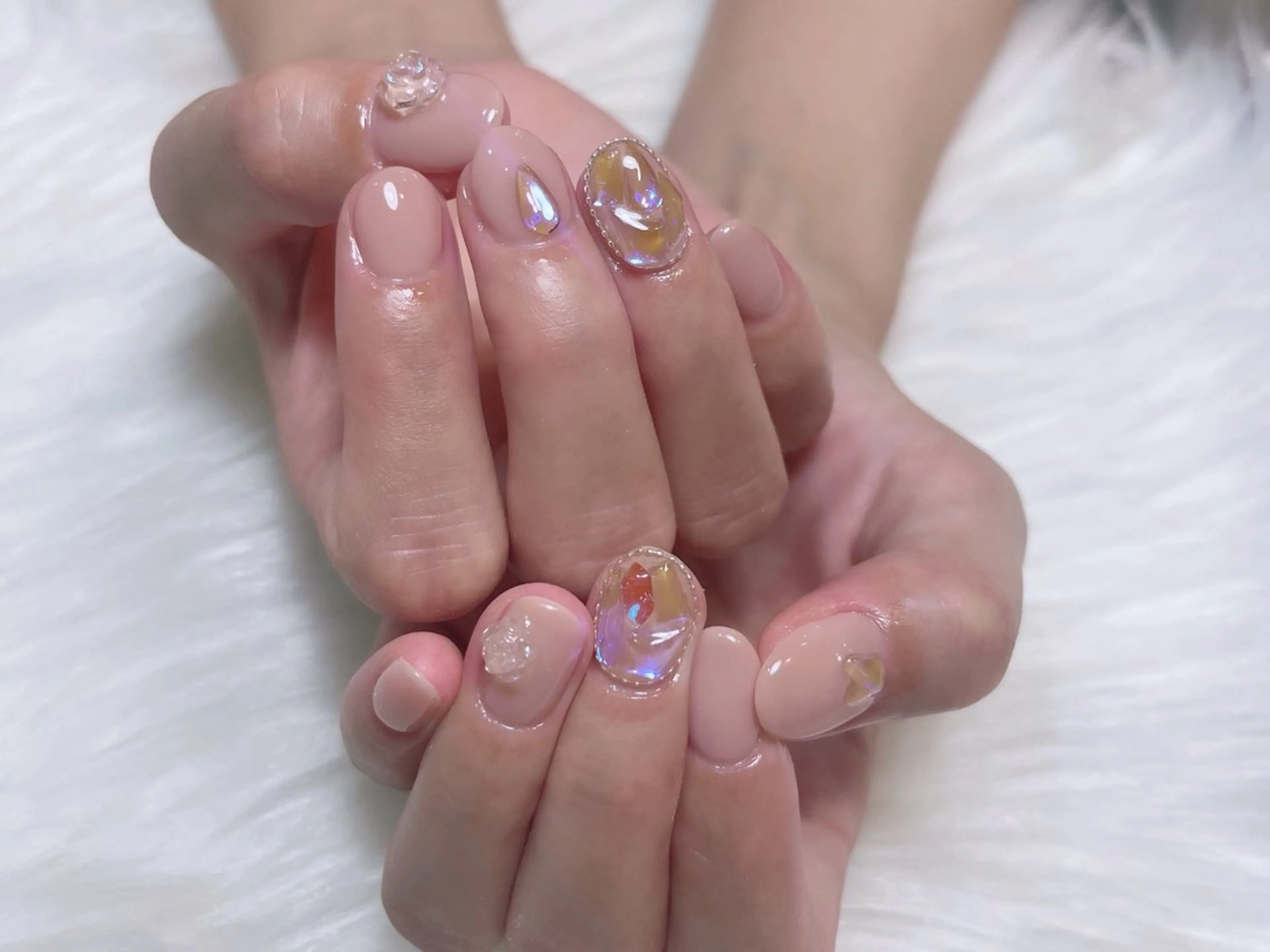 ネイル ハンドネイル ハンドケア ワンホン/韓国 nail 大阪アメ村のネイルデザイン