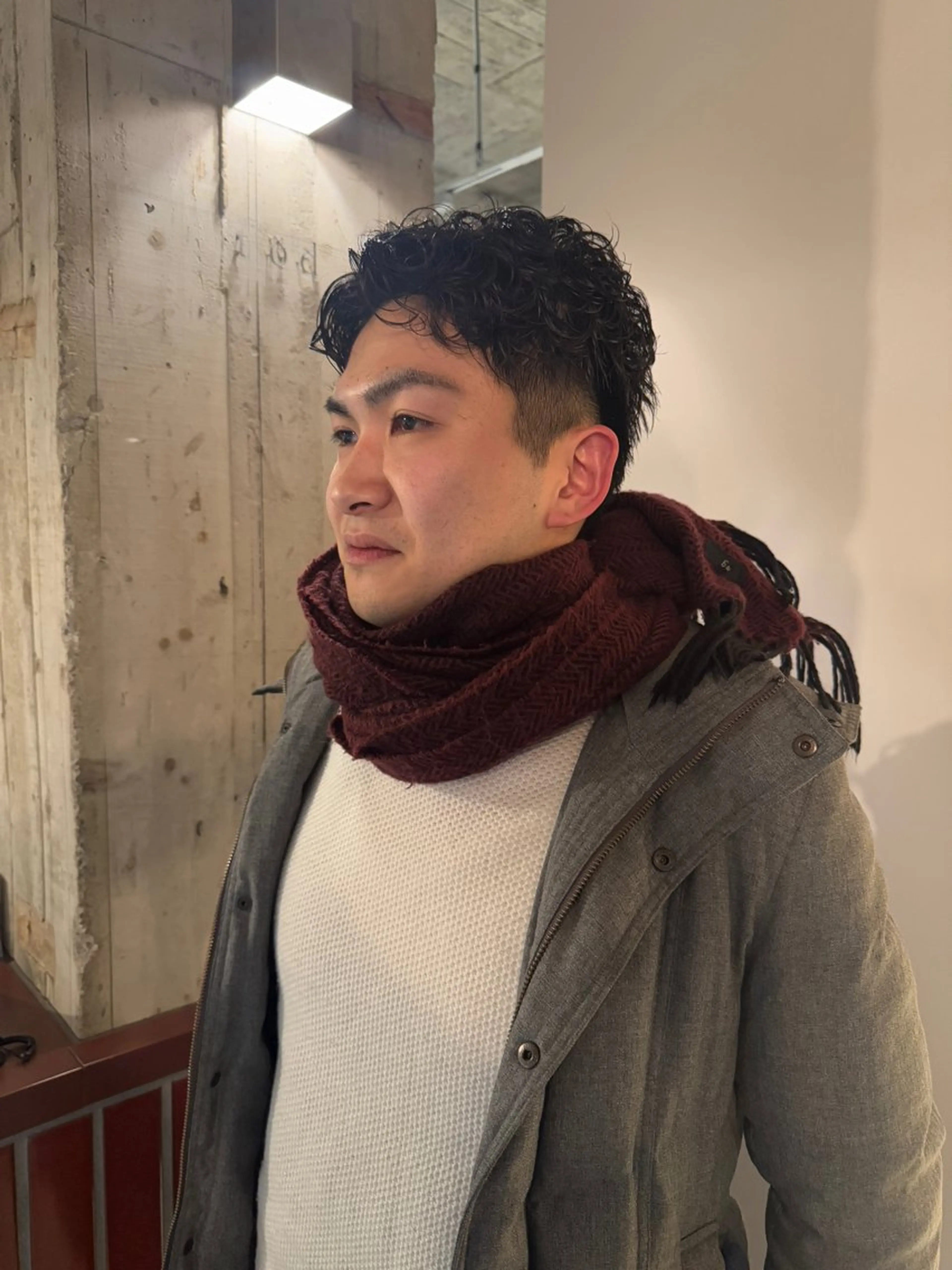 ショート パーマ 森田 鴻之介のヘアスタイル
