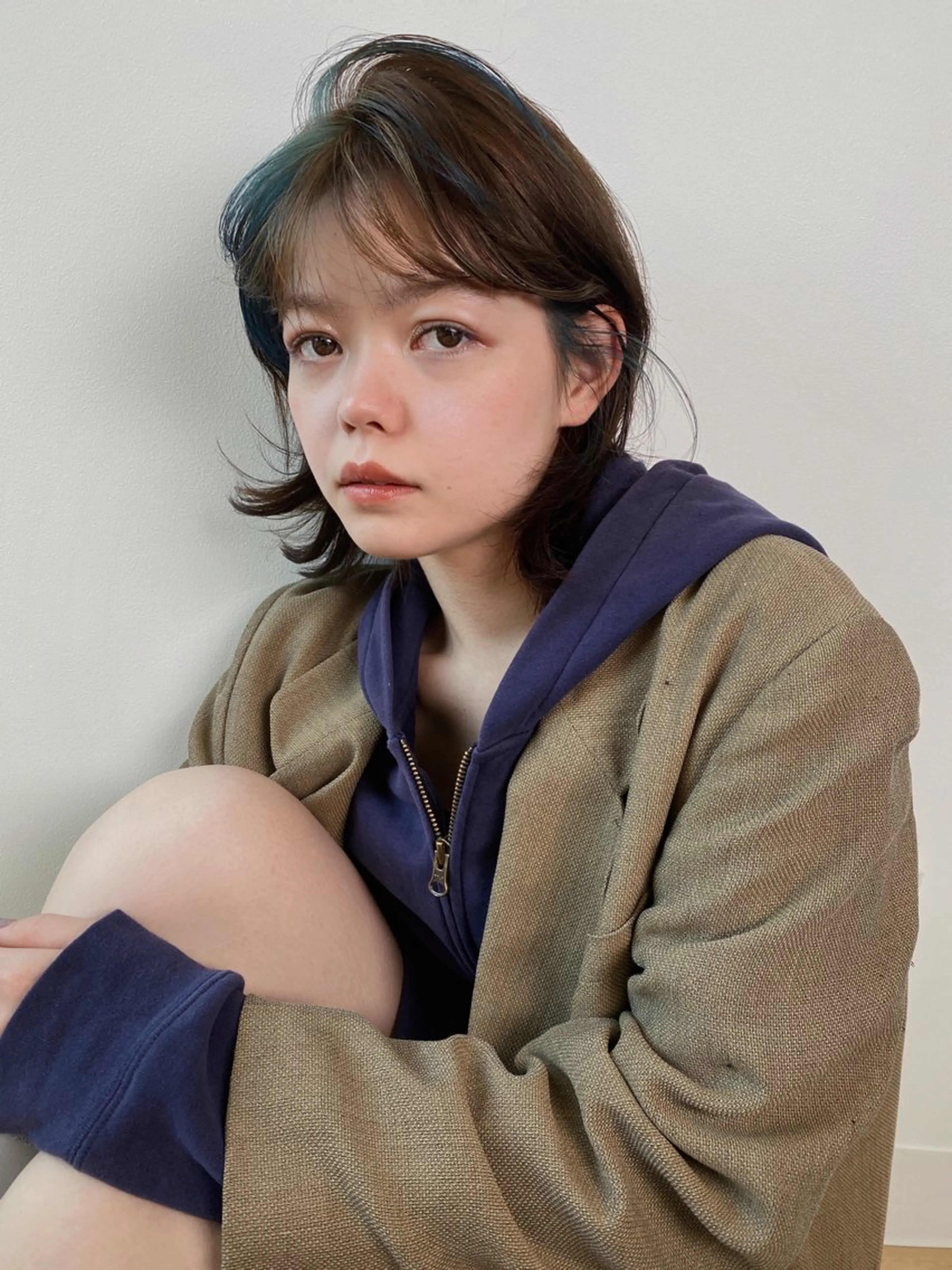 セミロング カラー ブリーチ ヘアカラー 高発色ブリーチ/ ハイレイヤー🪽aiのヘアスタイル