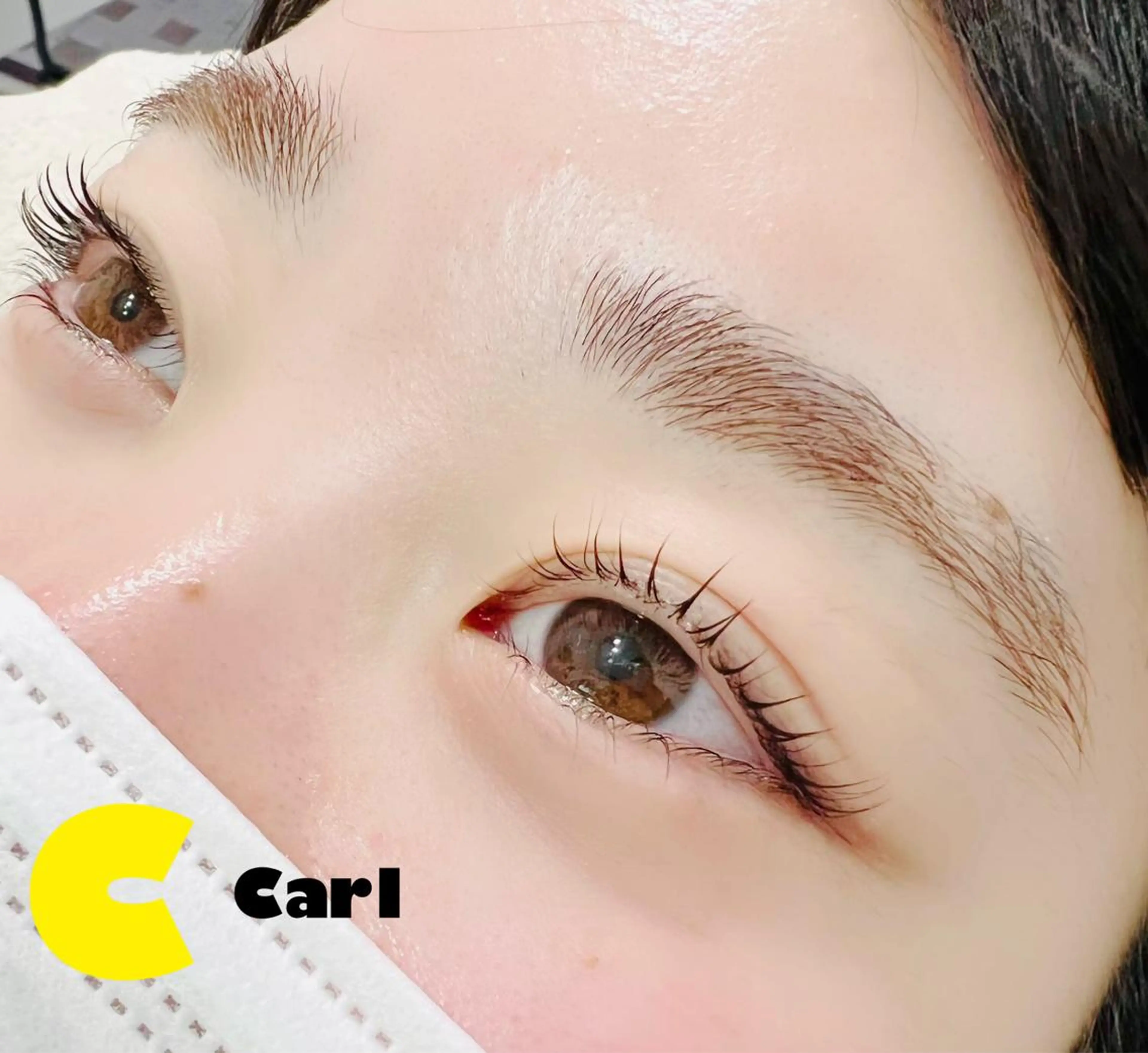 マツエク・マツパ ケラチンラッシュリフト バインドロック Cカール キュート フラットラッシュ eyelash presh yukaのマツエク・マツパデザイン