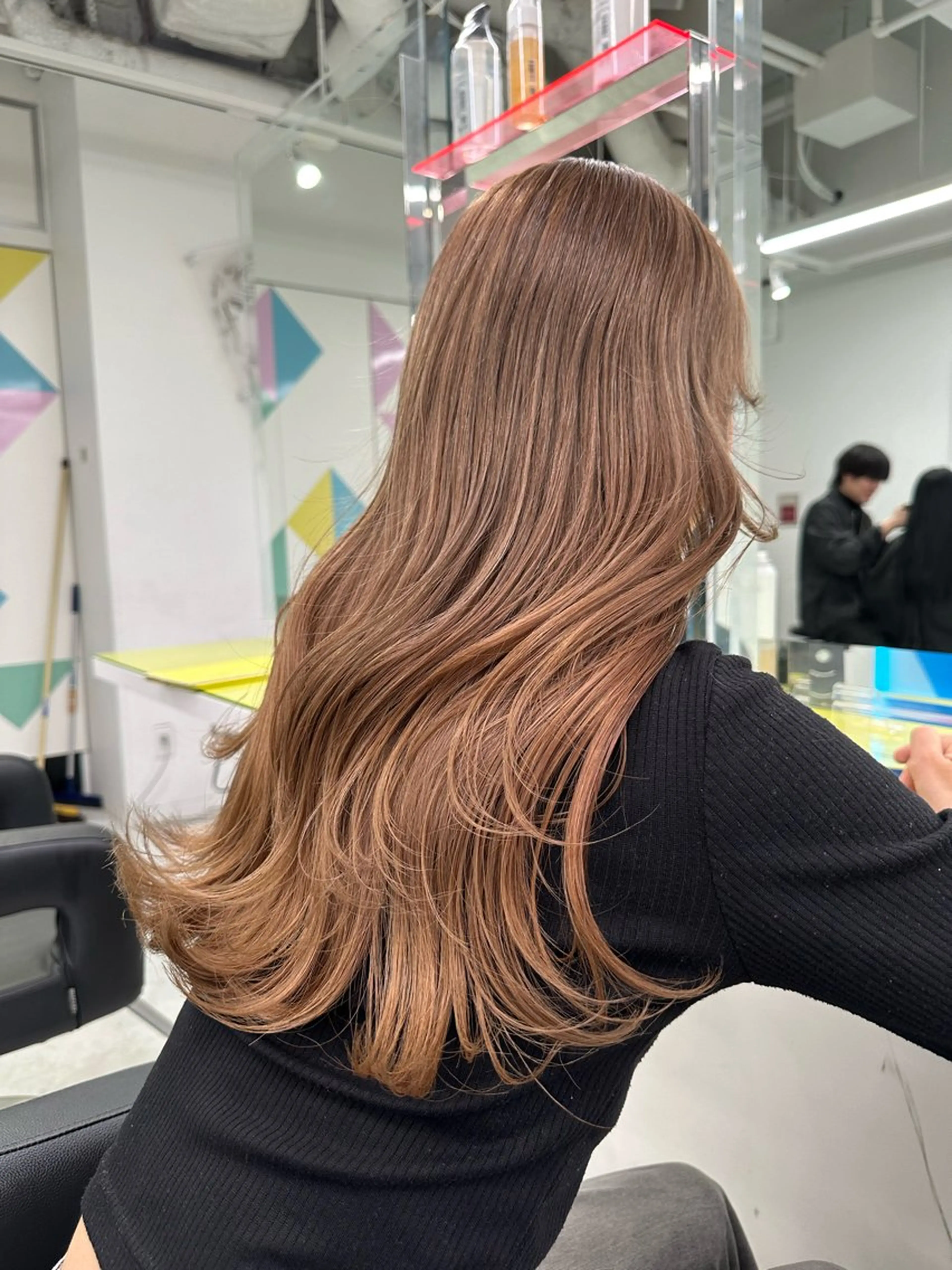 ロング ヘアカラー トリートメント 渋谷/透明感カラー /半個室/こうめいのヘアスタイル