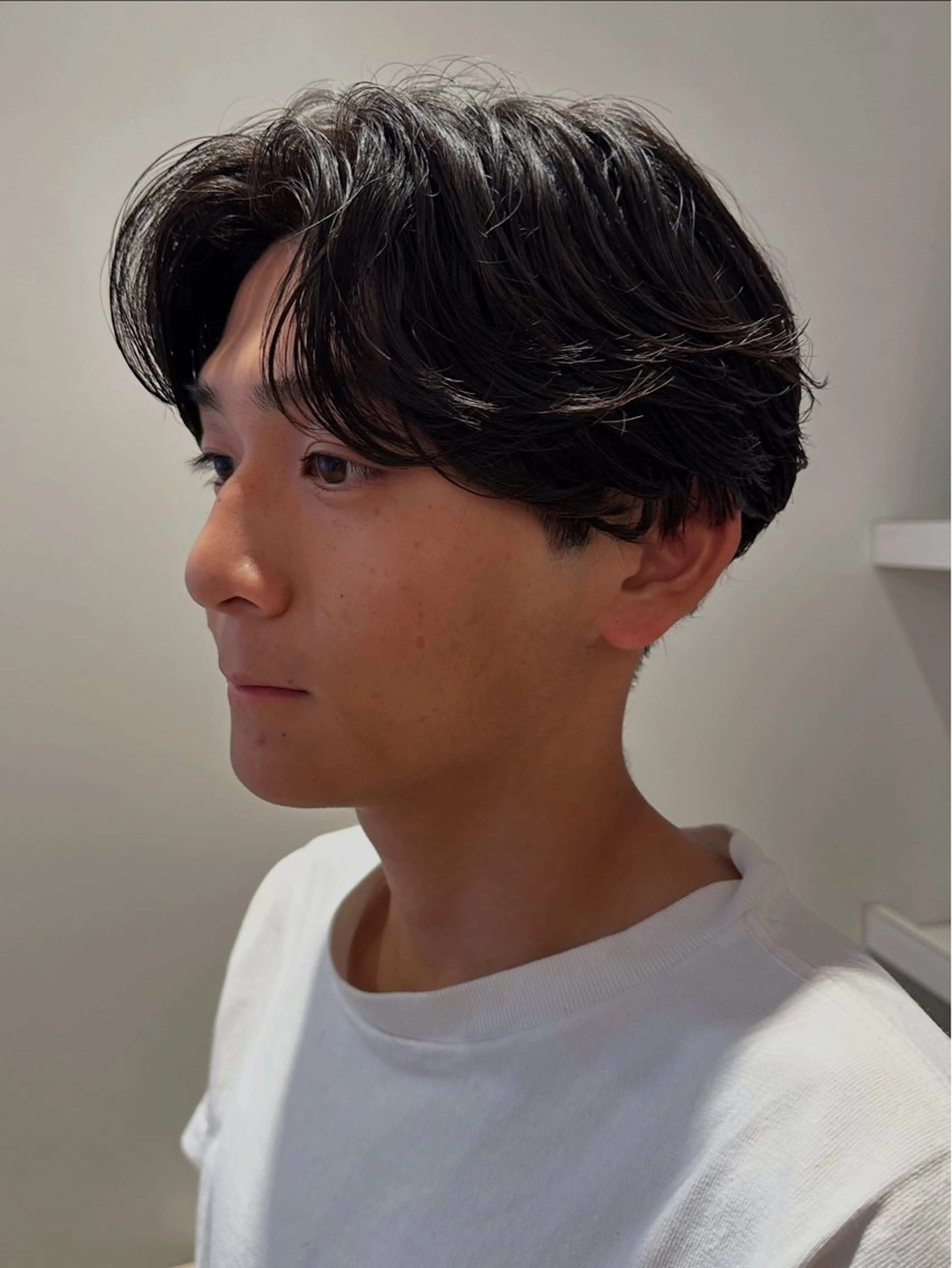 メンズ センターパート フェザーパーマ メンズパーマ カット パーマ 髪質改善/パーマ 👑水町幸基のネイルデザイン