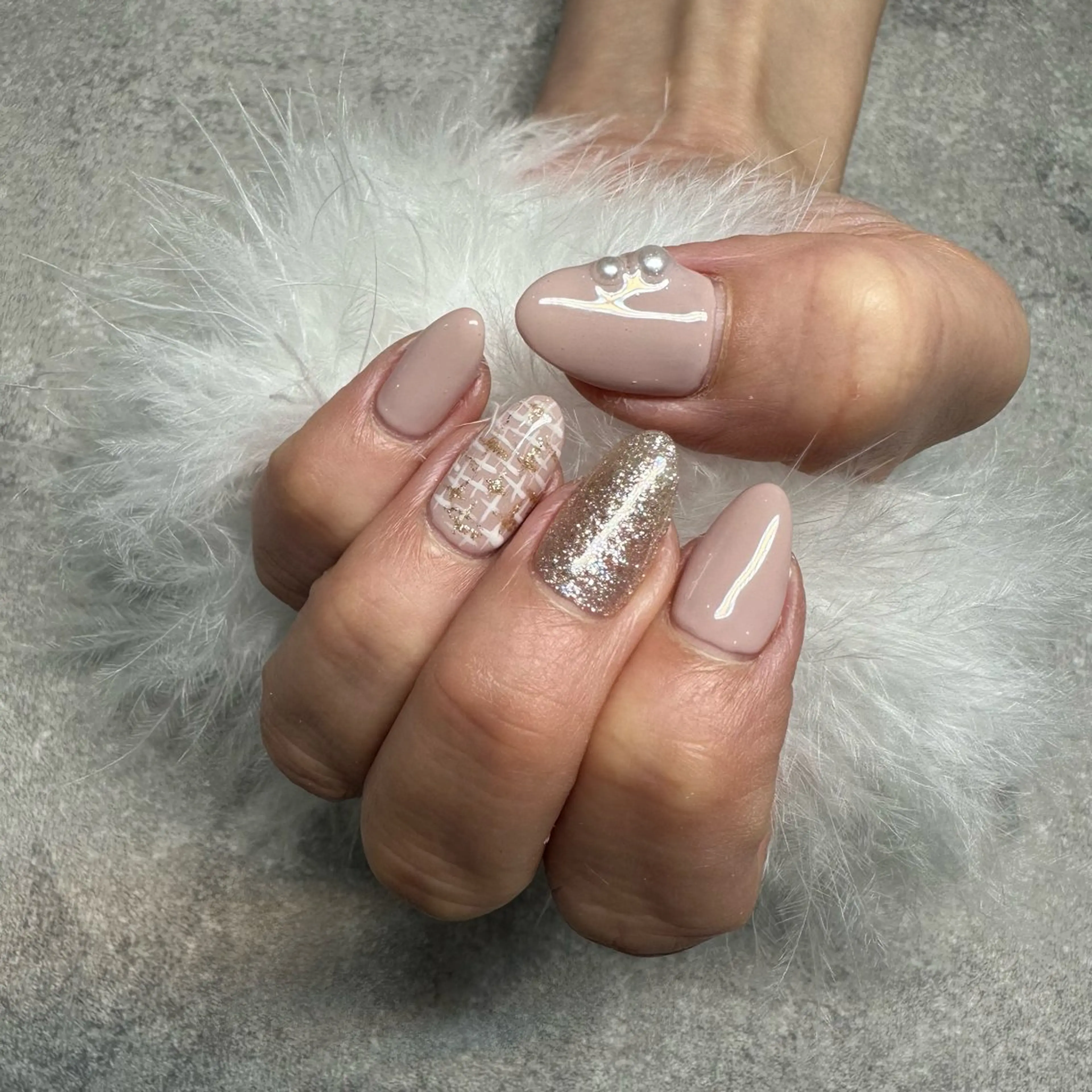 ネイル ハンドネイル 🩷🩵mm.大宮 Riyo🧸🩵🩷のネイルデザイン