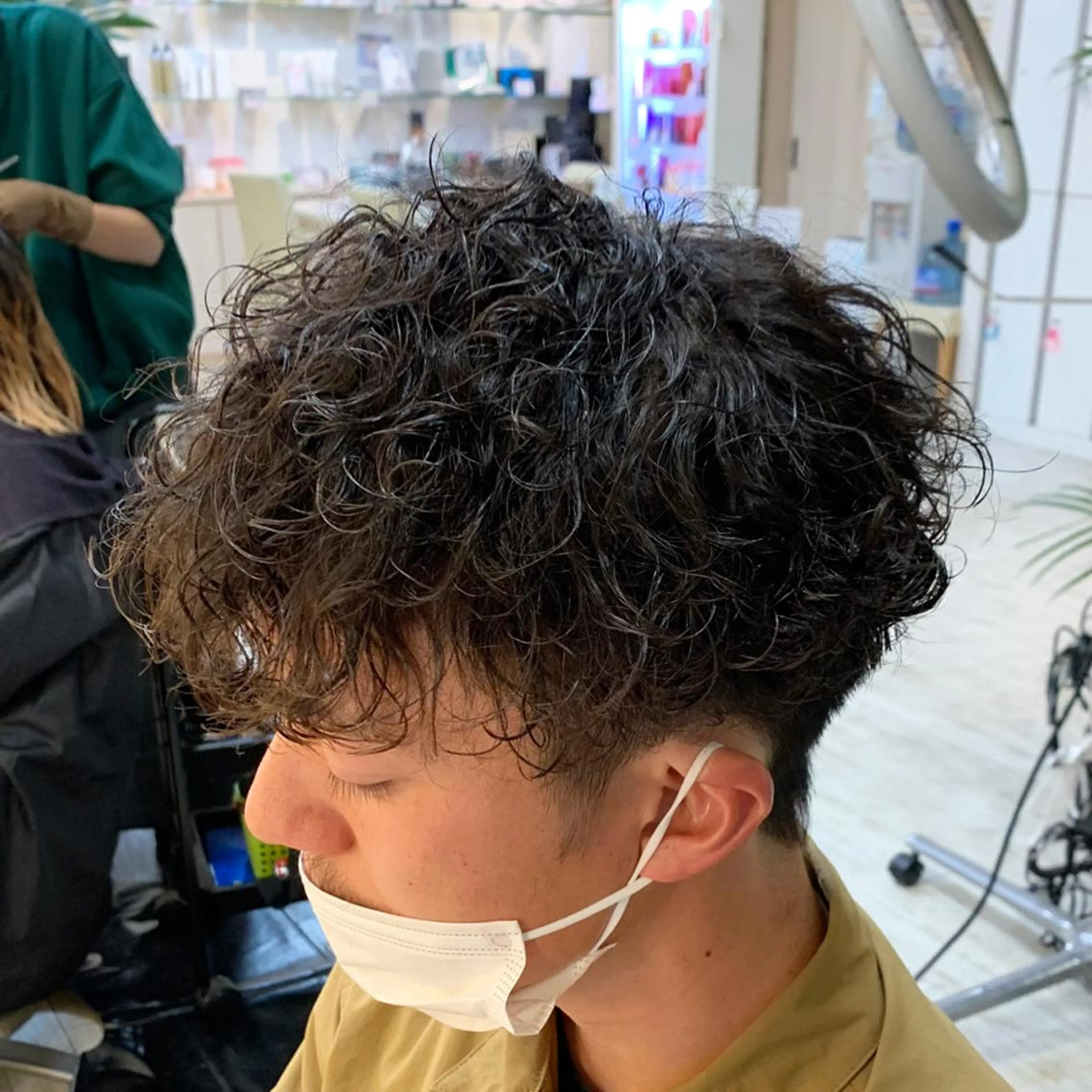 ショート メンズ マッシュ メンズパーマ 刈り上げ カット パーマ トリートメント ヘアセット シャドウパーマ/ メンズ/KENTAのヘアスタイル