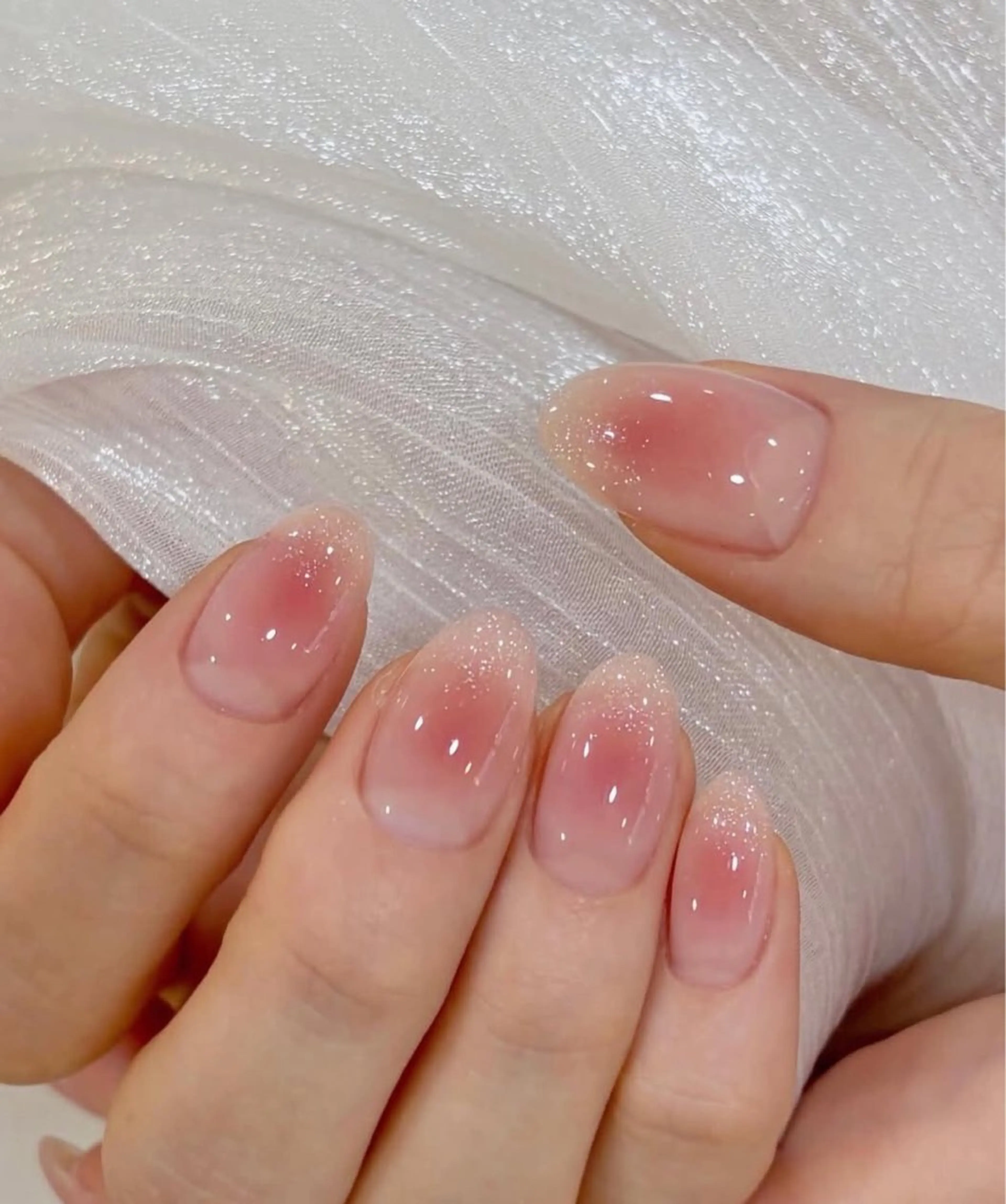 ネイル グラデーション ラメ(グリッター) マグネットネイル ミラーネイル ニュアンスネイル ハンドネイル Lumi de nailsのネイルデザイン