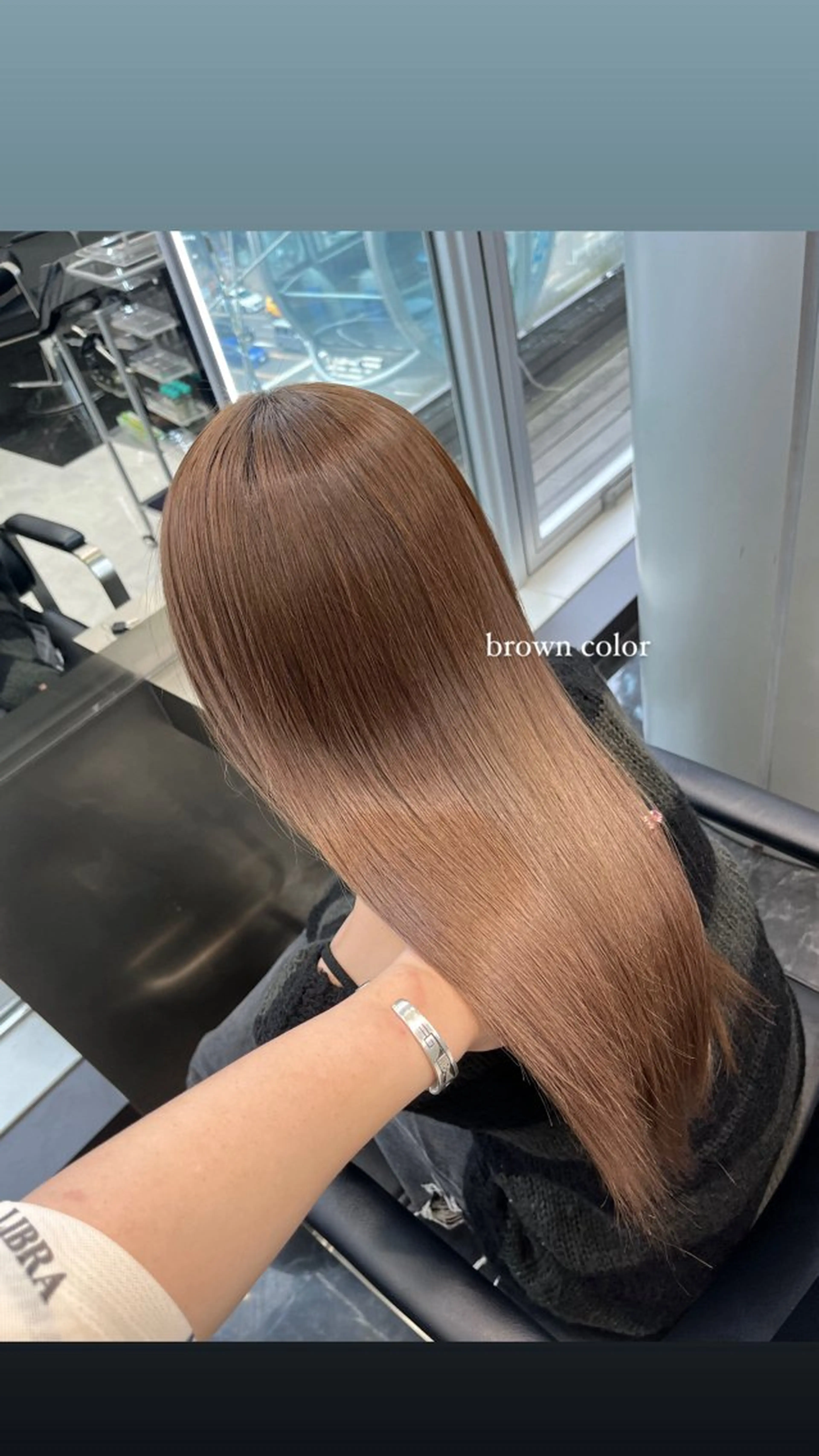 ロング カラー ヘアアレンジ ブラウンカラー ヘアカラー トリートメント ヘアセット ハイトーン/透明感 髪質改善/rinaのヘアスタイル