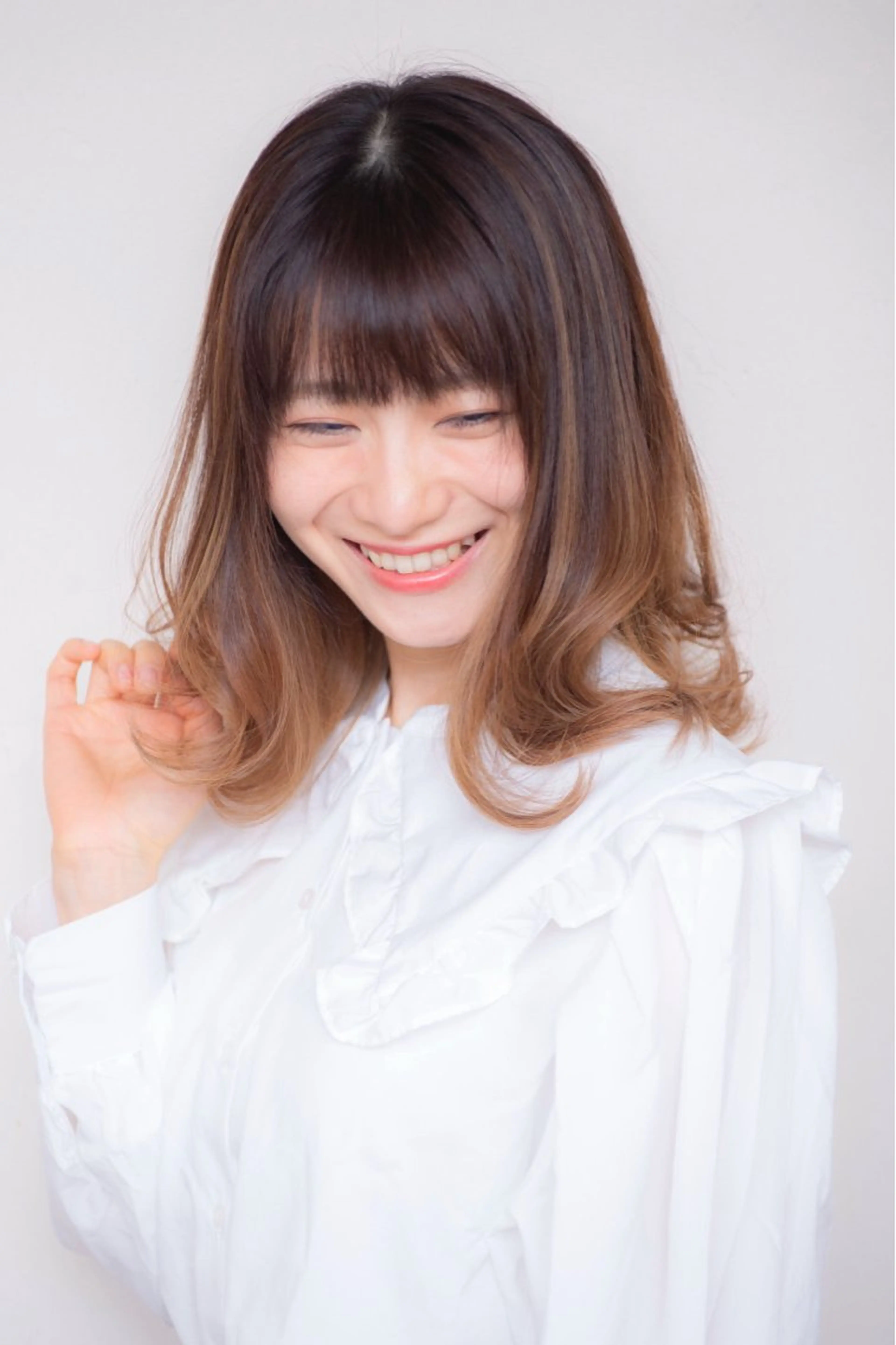 ミディアム くせ毛カット✂️ カワタ　豊島区大塚駅のヘアスタイル