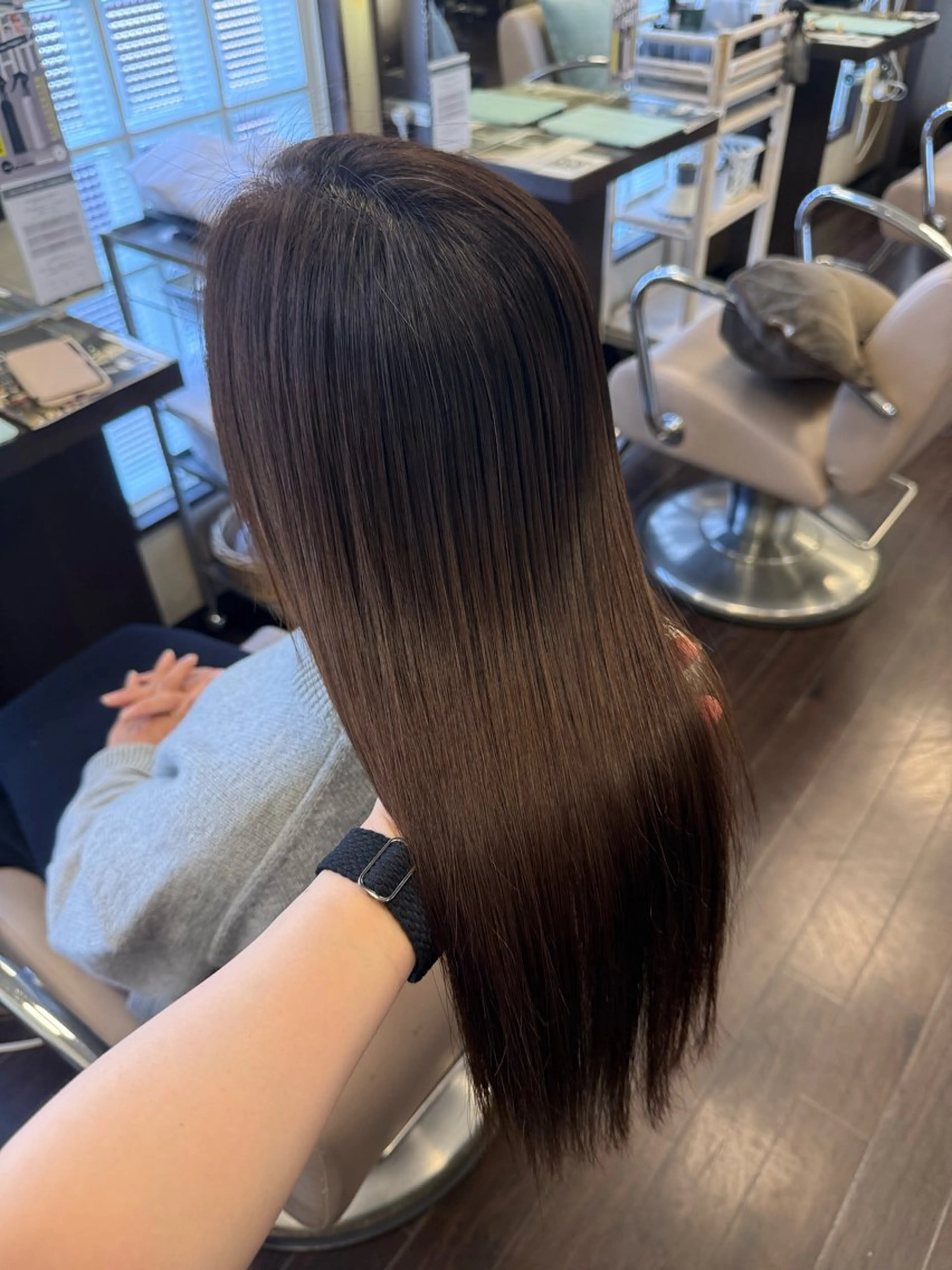 ロング カット 縮毛矯正 BRANCHÉ小牧/ 西尾 美月のヘアスタイル