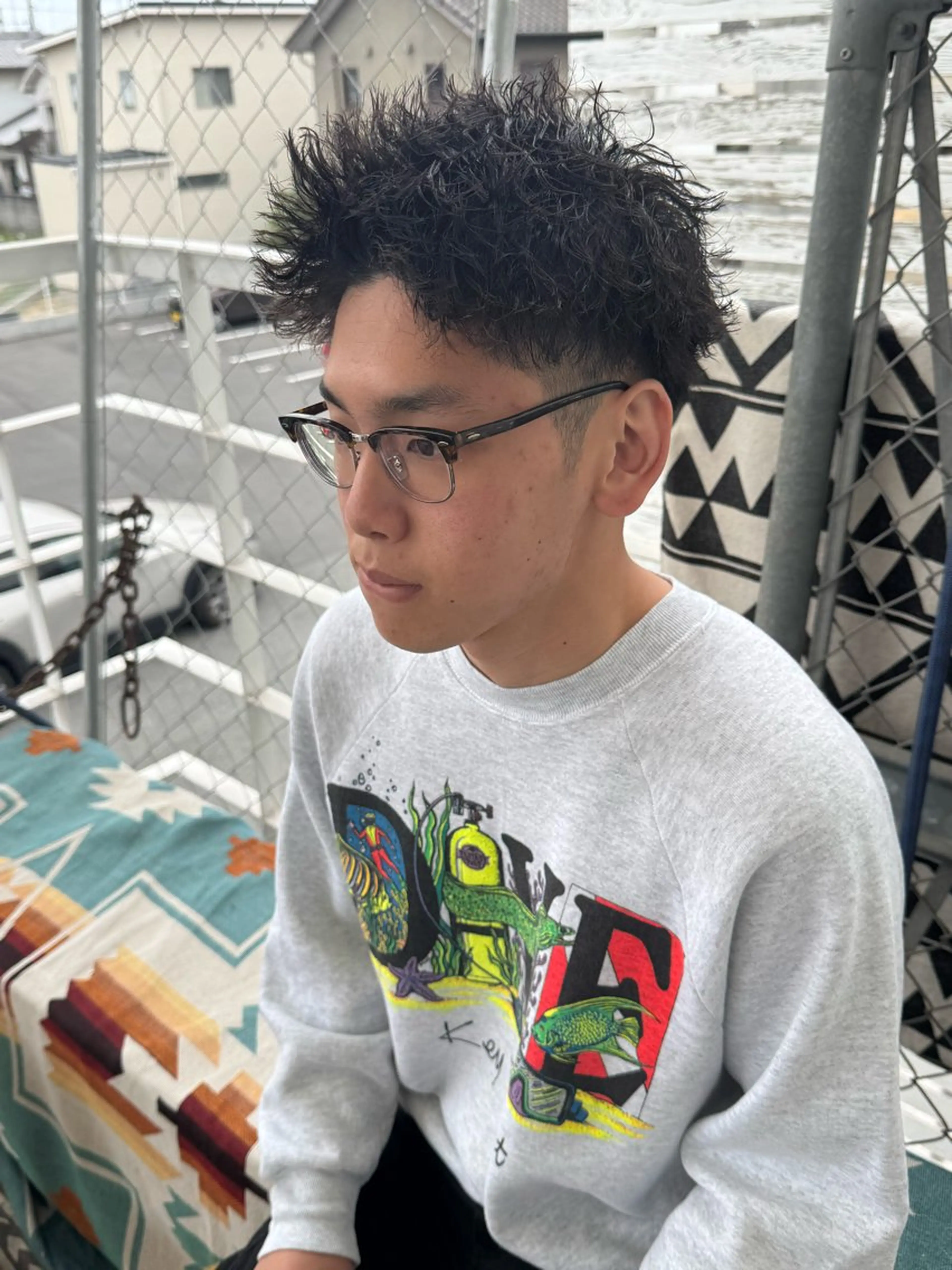 ショート パーマ メンズ カット パーマ メンズ特化サロン ユウヘイのヘアスタイル