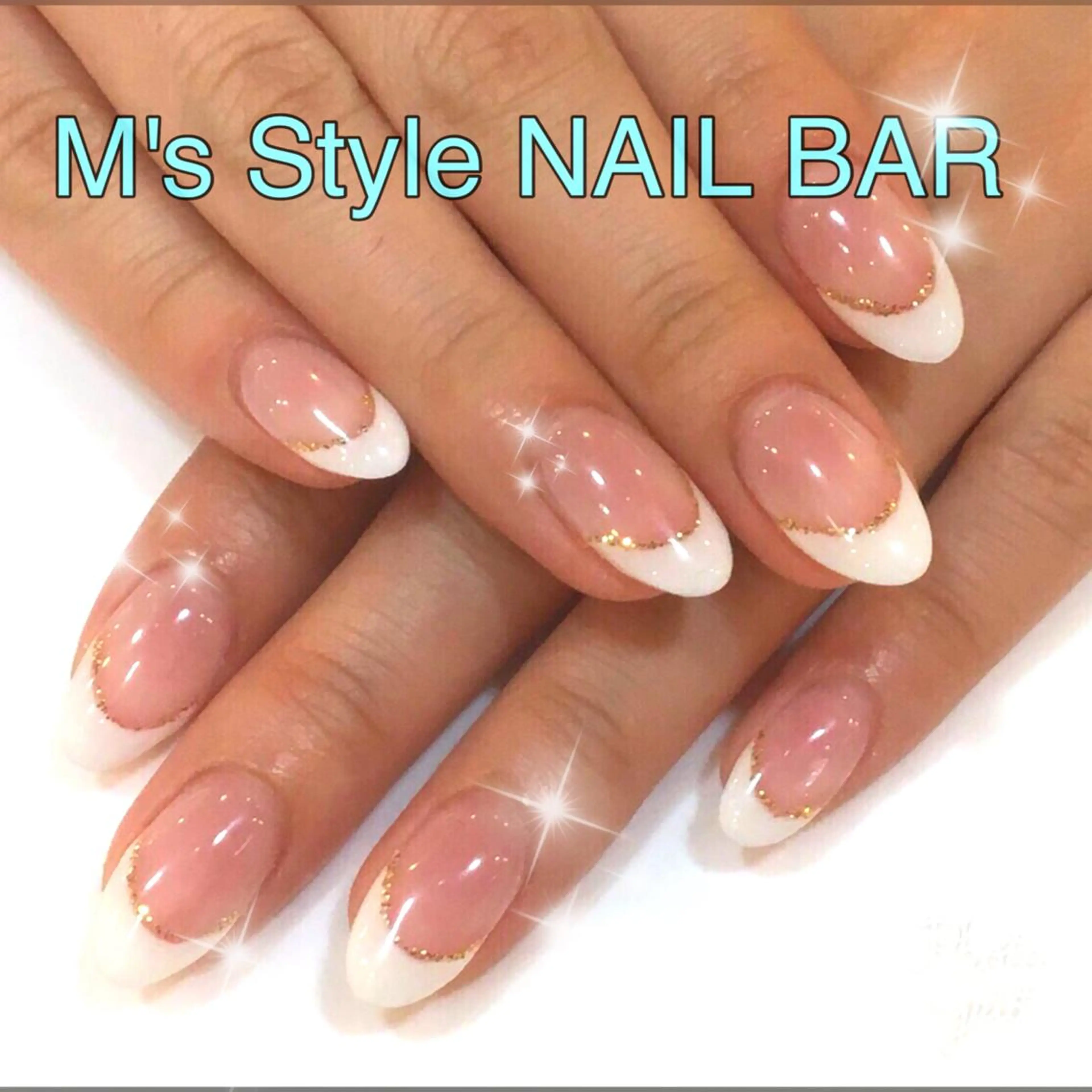 ネイル フレンチネイル シンプルネイル ホワイト ハンドネイル M's Style NAIL BARのネイルデザイン