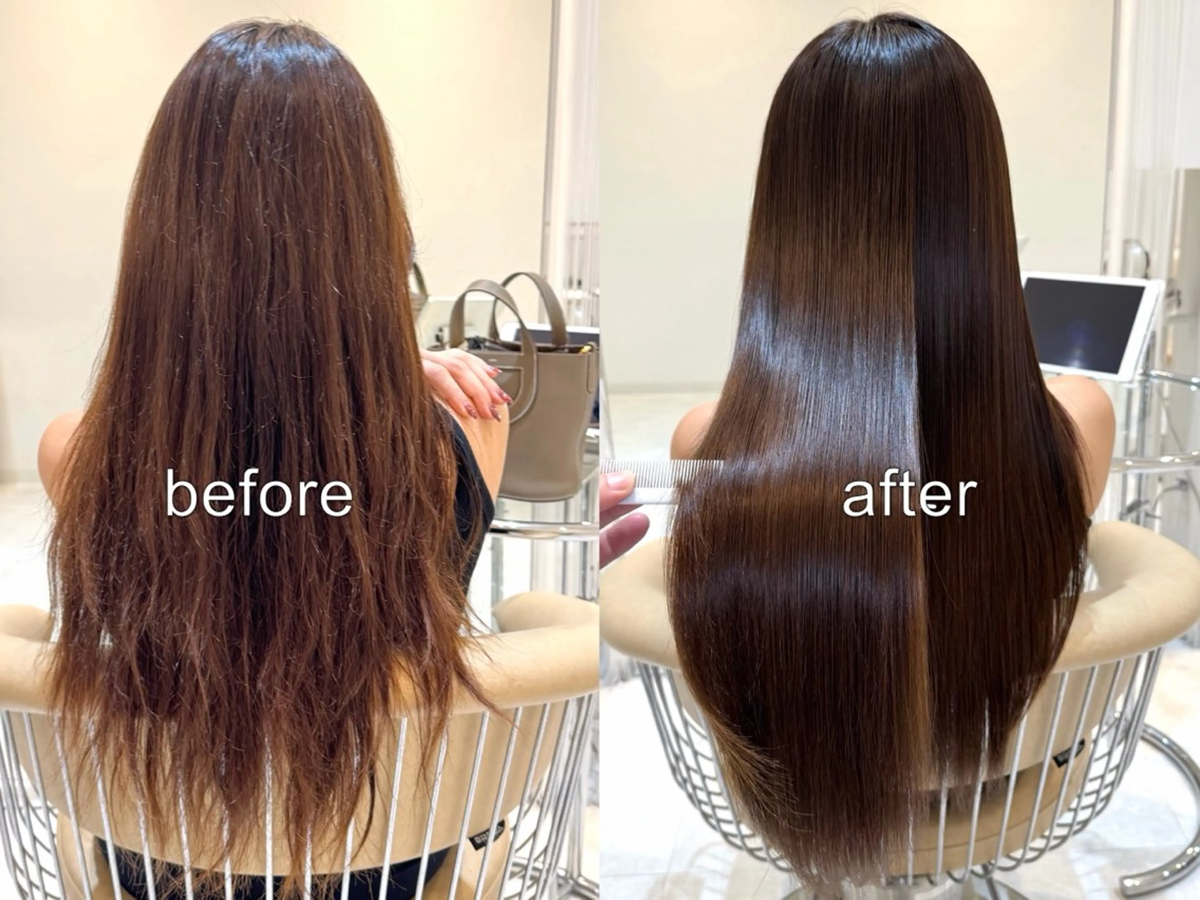 セミロング 髪質改善 トリートメント トリートメント Watai 艶髪 當間 大知のヘアスタイル