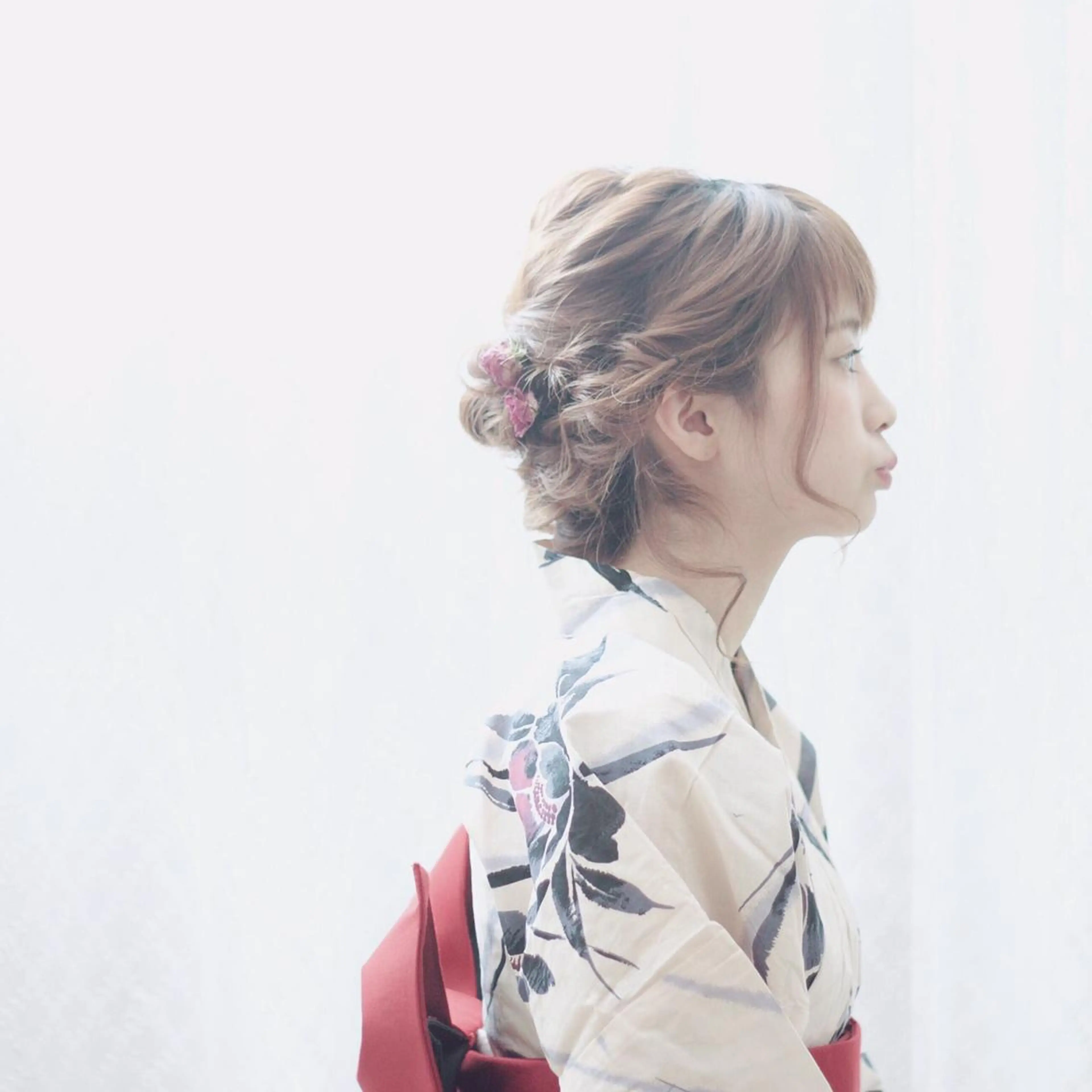 ミディアム ヘアアレンジ 浴衣 透明感カラー 🫰🏻💗 高橋舞のその他イメージ