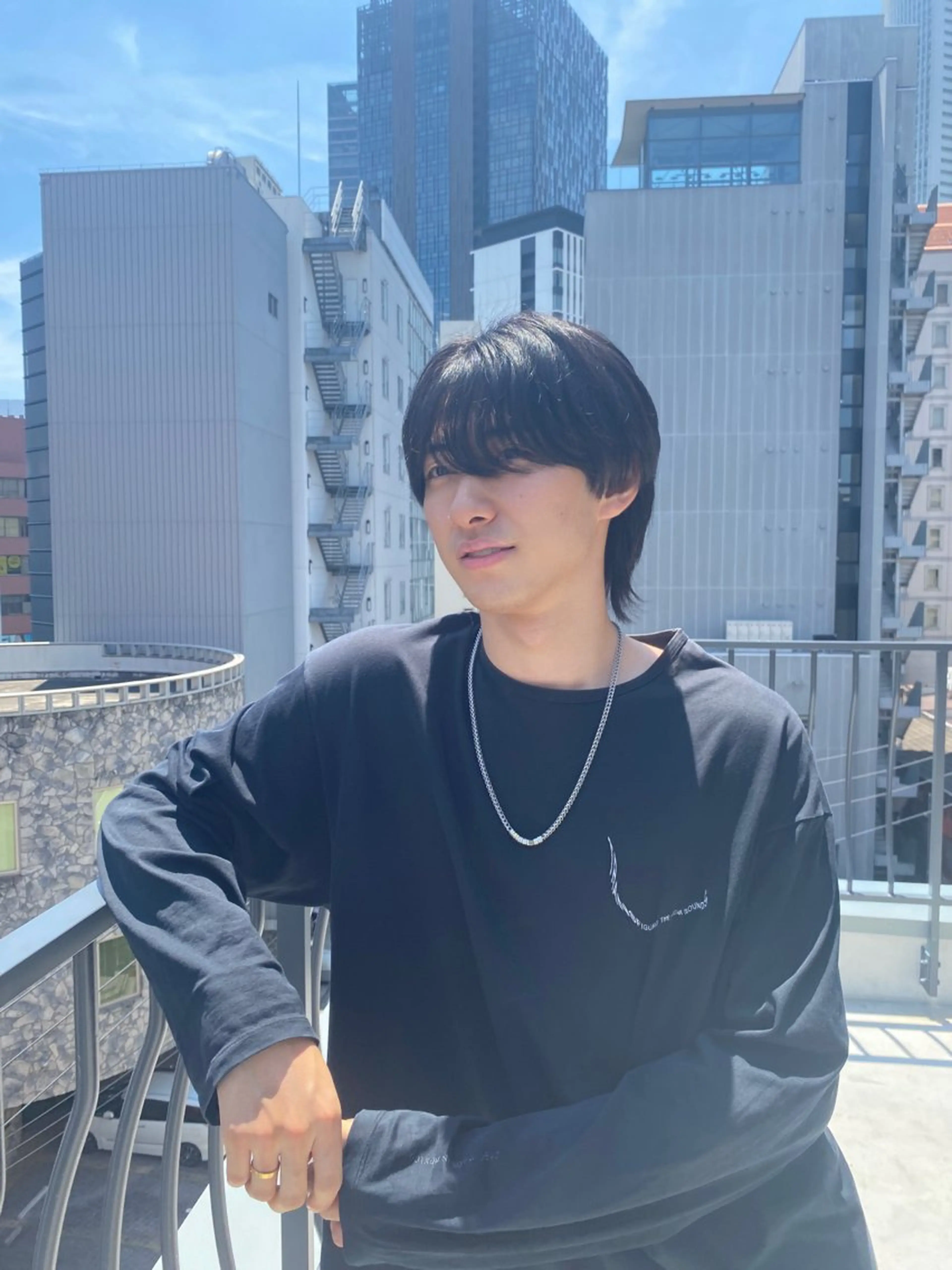 ミディアム カラー パーマ ヘアアレンジ メンズ ミディアムパーマ マッシュ メンズパーマ メンズウルフカット 縮毛矯正 メンズ特化酒井翔太 /メンズカット/名駅のヘアスタイル