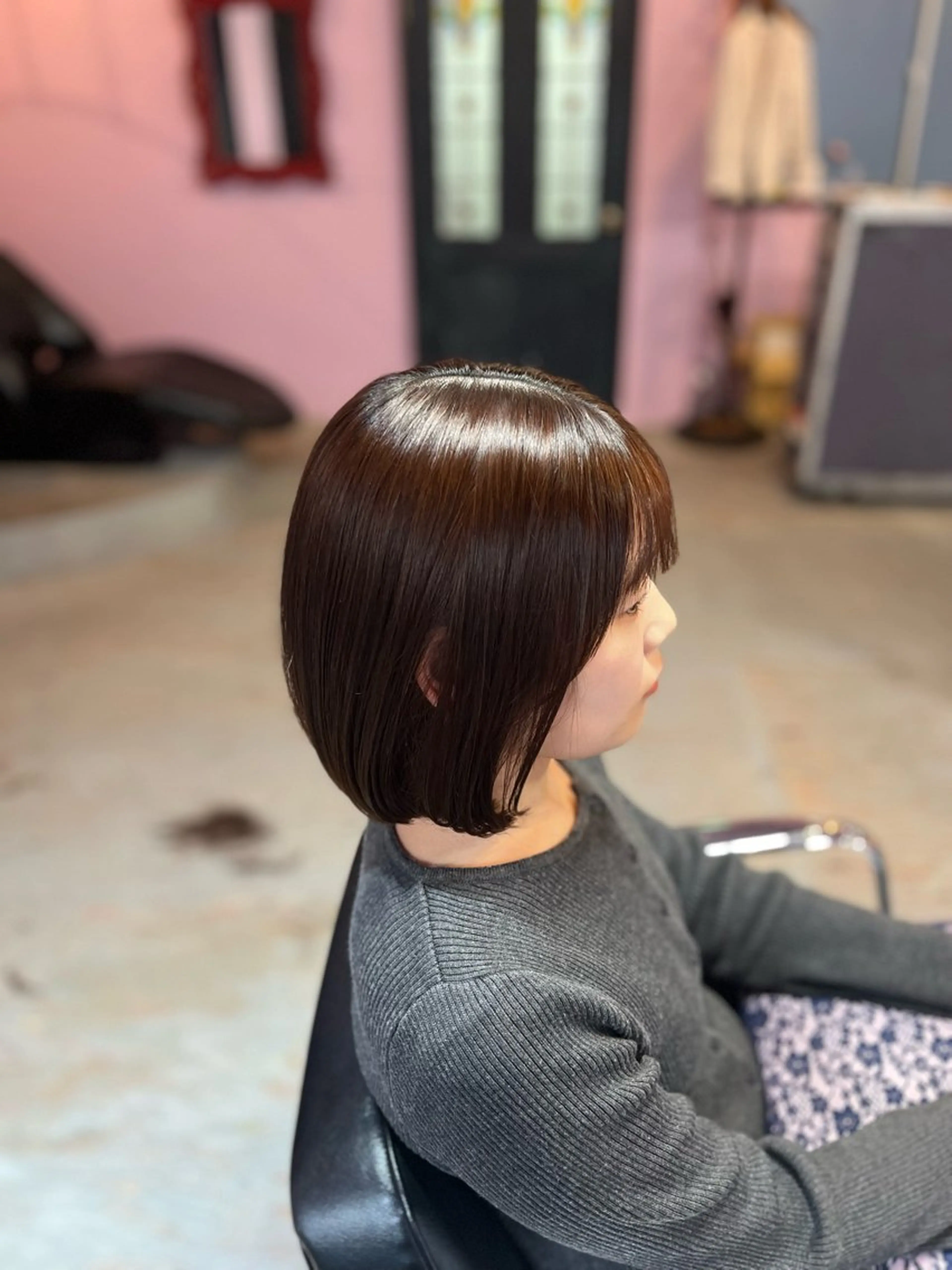 ミディアム ボブ 藤野 海翔のヘアスタイル