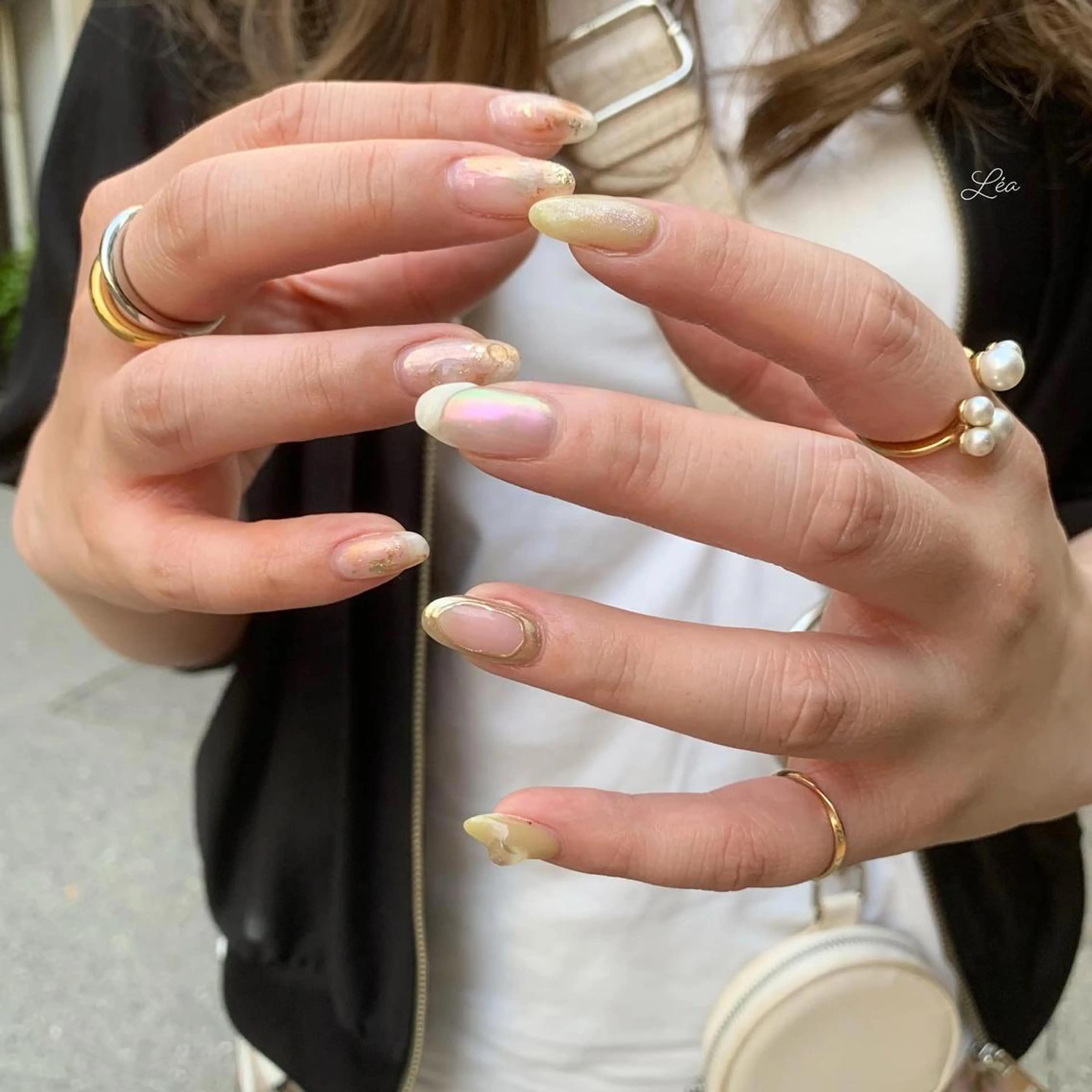 ネイル ジェルネイル 持ち込み パラジェル ソフトジェル Léa nailのネイルデザイン