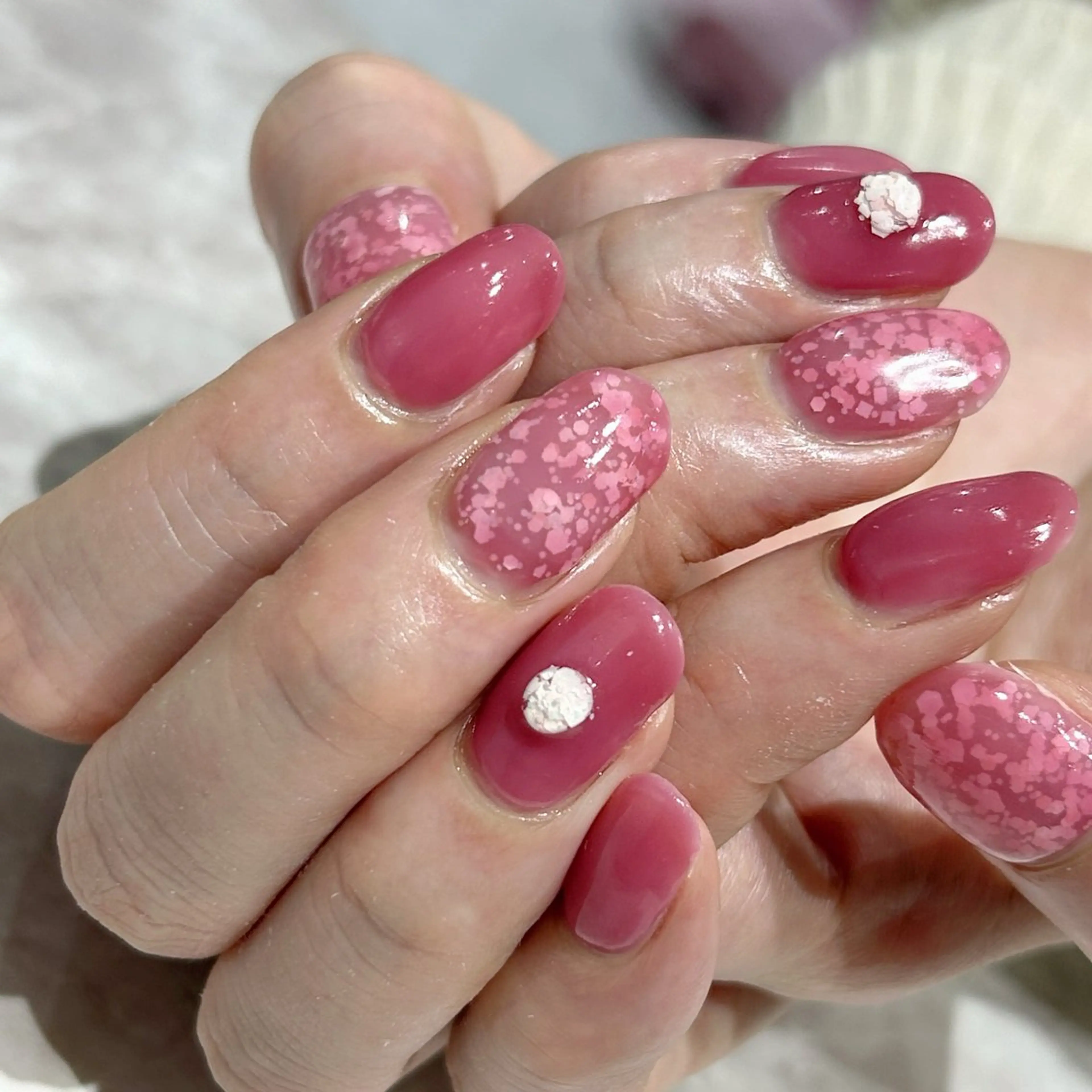 ネイル 春ネイル はあとねいる筑紫口店 Hitomiのネイルデザイン