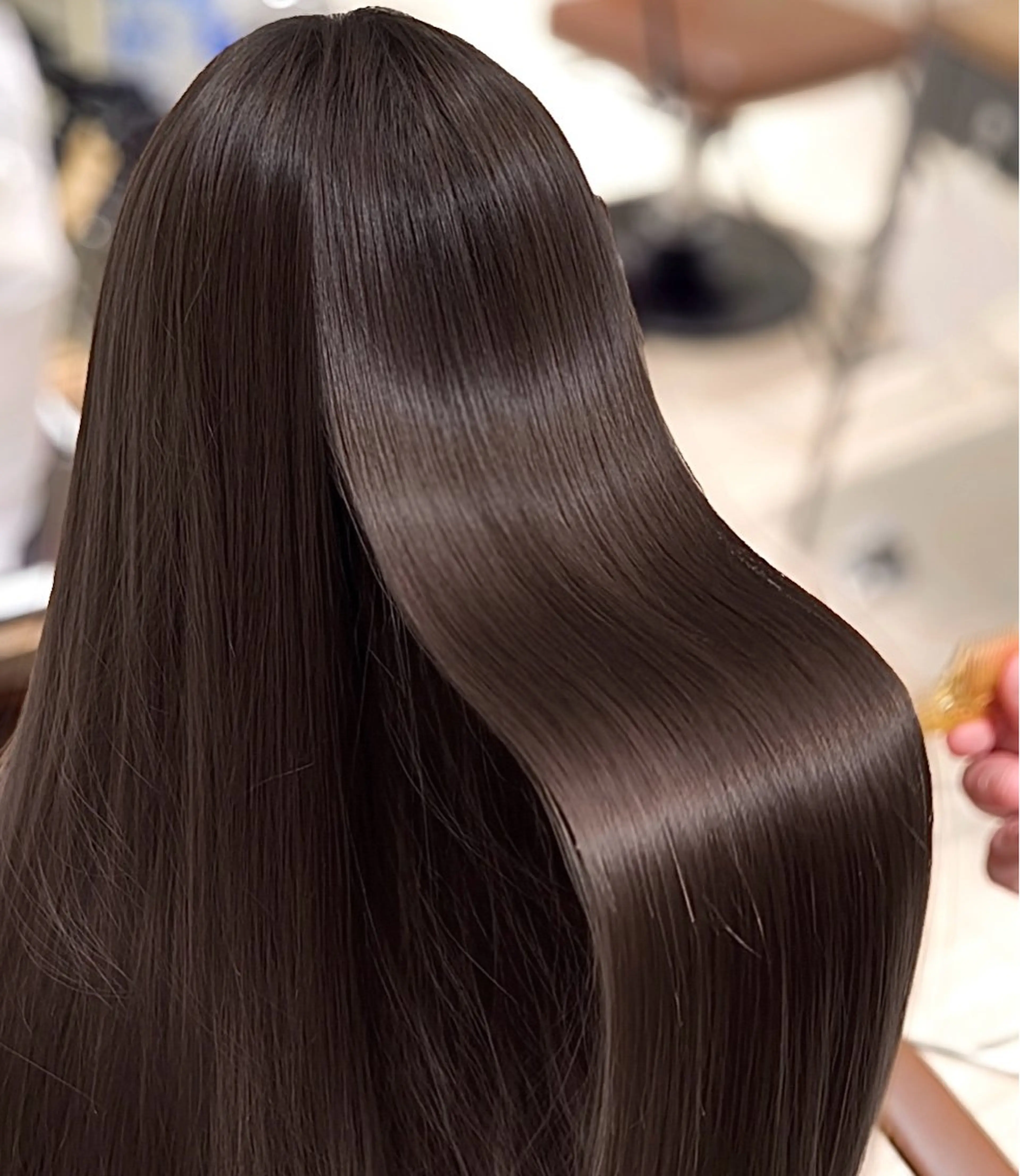 ロング くびれヘア 髪質改善 韓国風ヘア 縮毛矯正 酸性ストレート カット ヘアカラー トリートメント 韓国ヘア🇰🇷× 髪質改善🫧テルのヘアスタイル