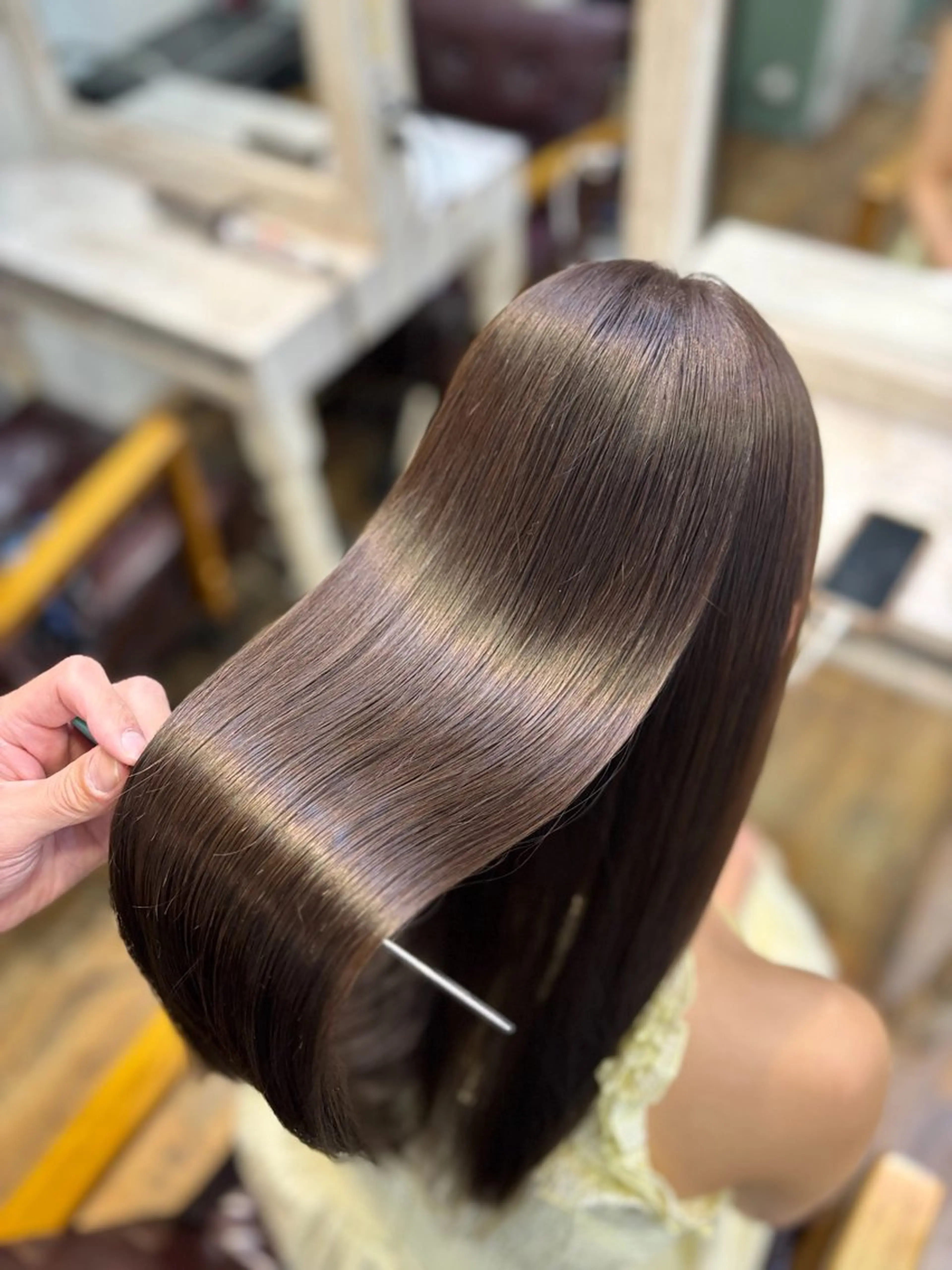 ロング カラー ブリーチ ダブルカラー インナーカラー ブリーチなしカラー 髪質改善 カット ヘアカラー トリートメント 💜髪質改善💜韓国 レイヤー💜TAKUのヘアスタイル