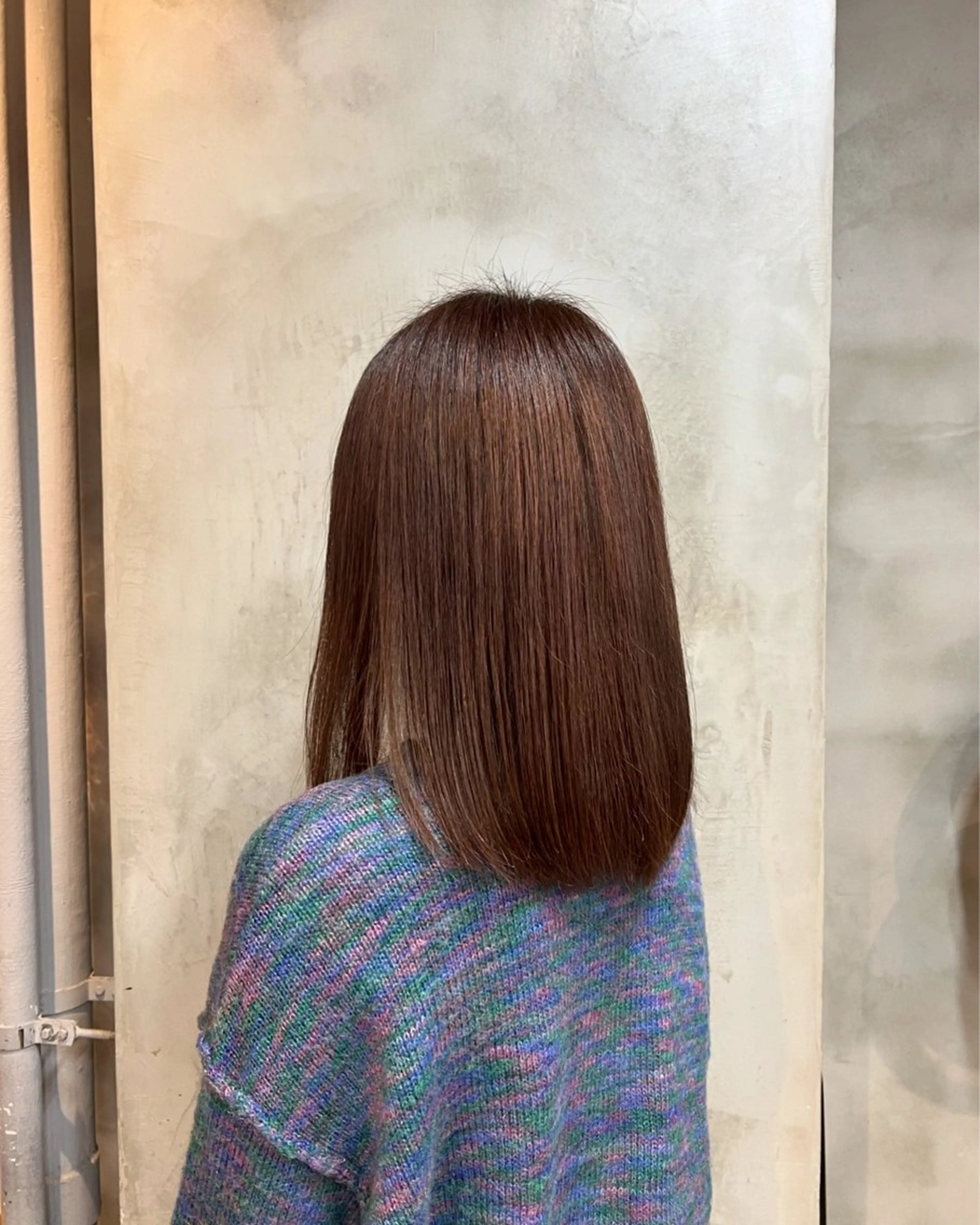 セミロング カラー しずく🤍🧸 / fifthパーマのヘアスタイル