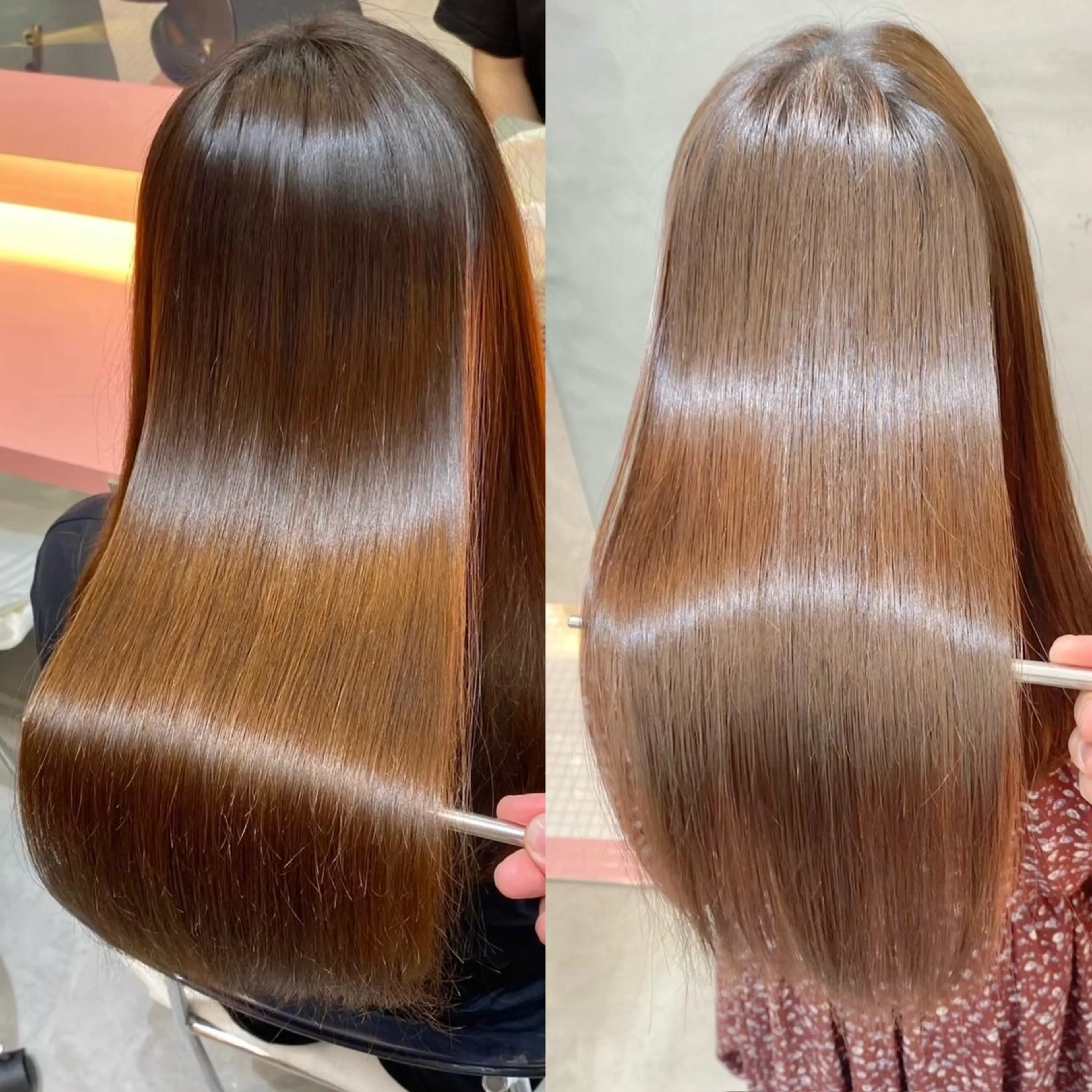 ショート カット 縮毛矯正 トリートメント 莉乃/縮毛矯正/髪質 改善/艶カラーのヘアスタイル