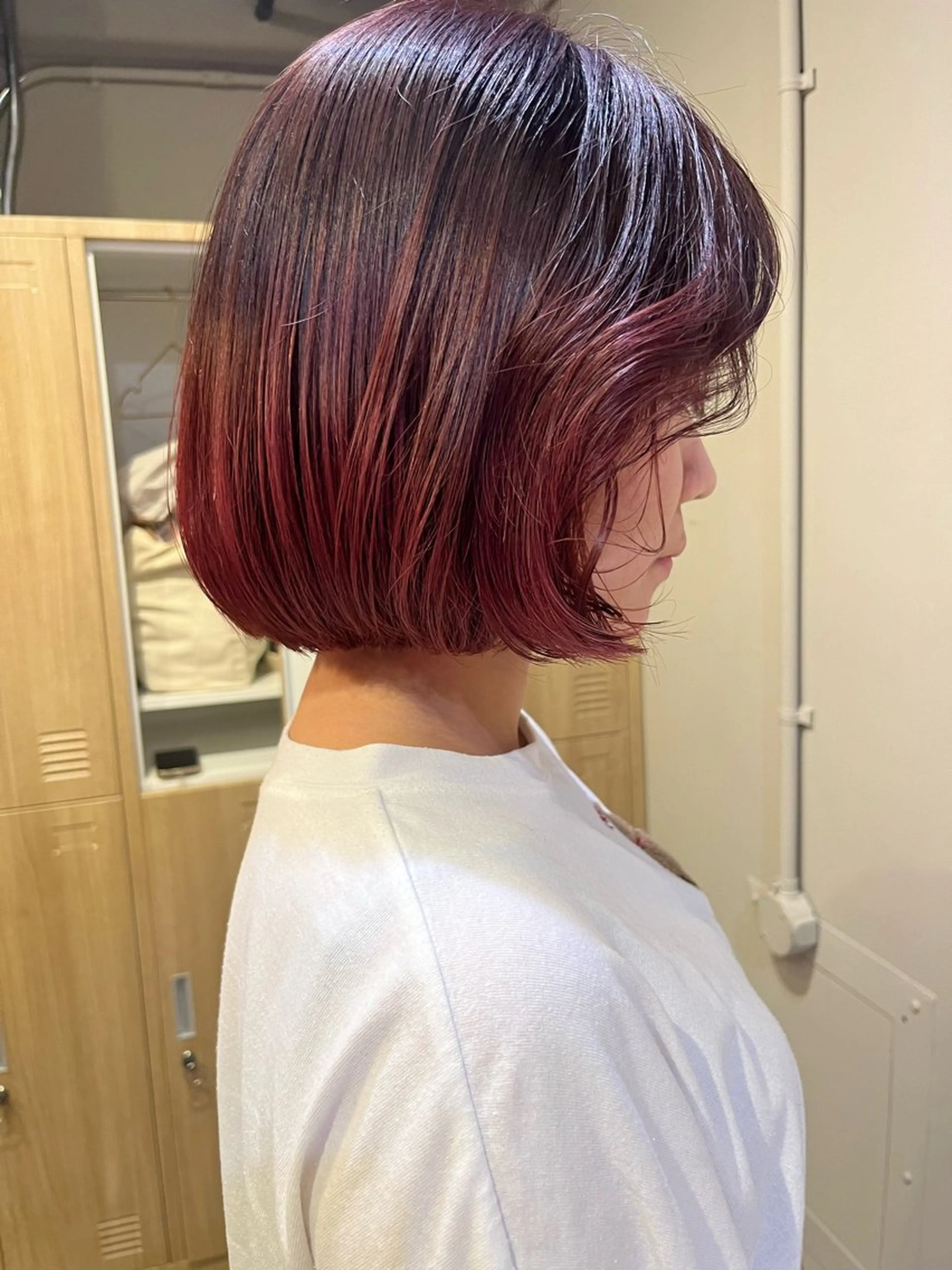 カラー レイヤーカット🍏 パーマ/ののかのヘアスタイル