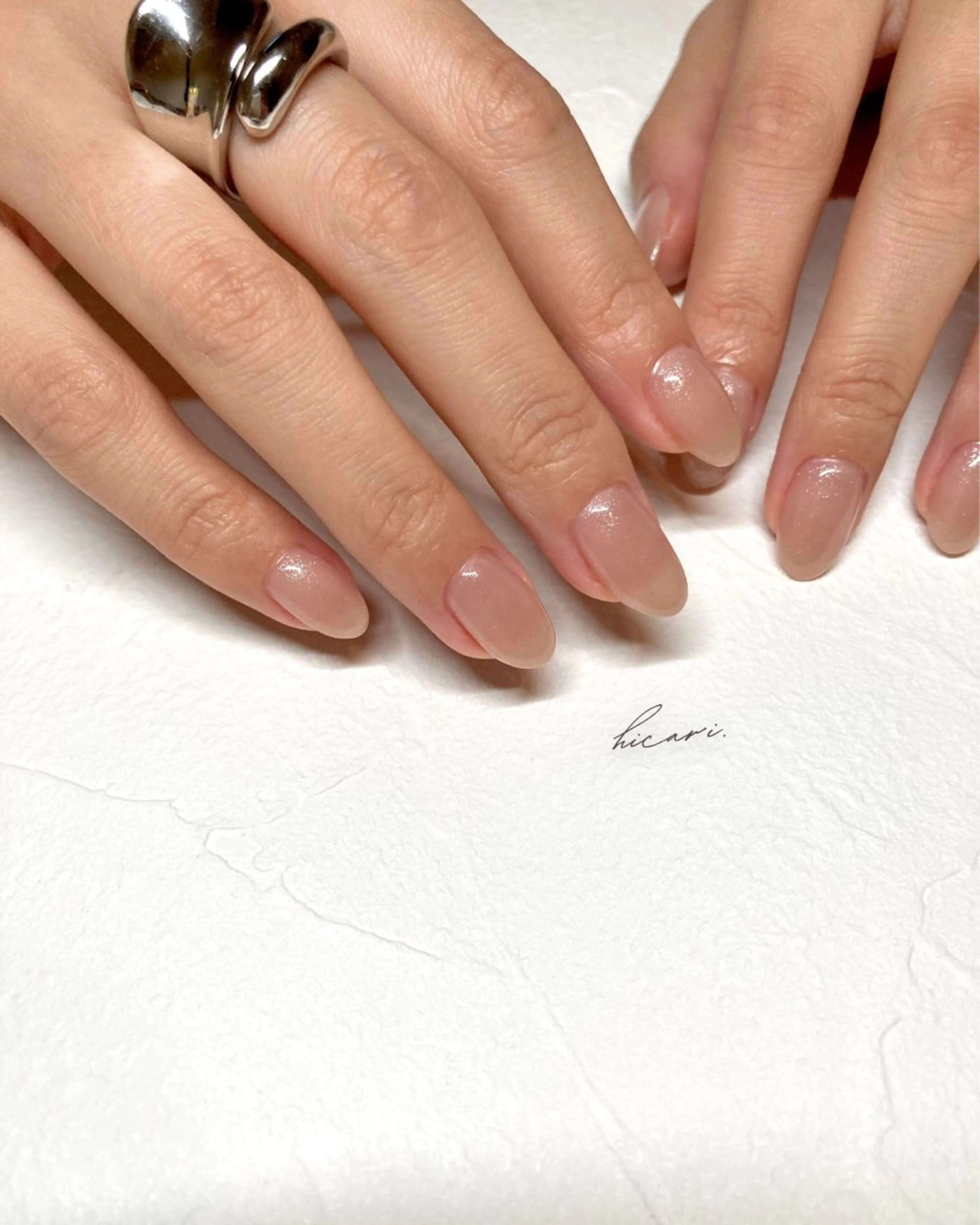 キッズ ネイル アートネイル カジュアル ジェルネイル グラデーション マグネットネイル illum hicariのネイルデザイン