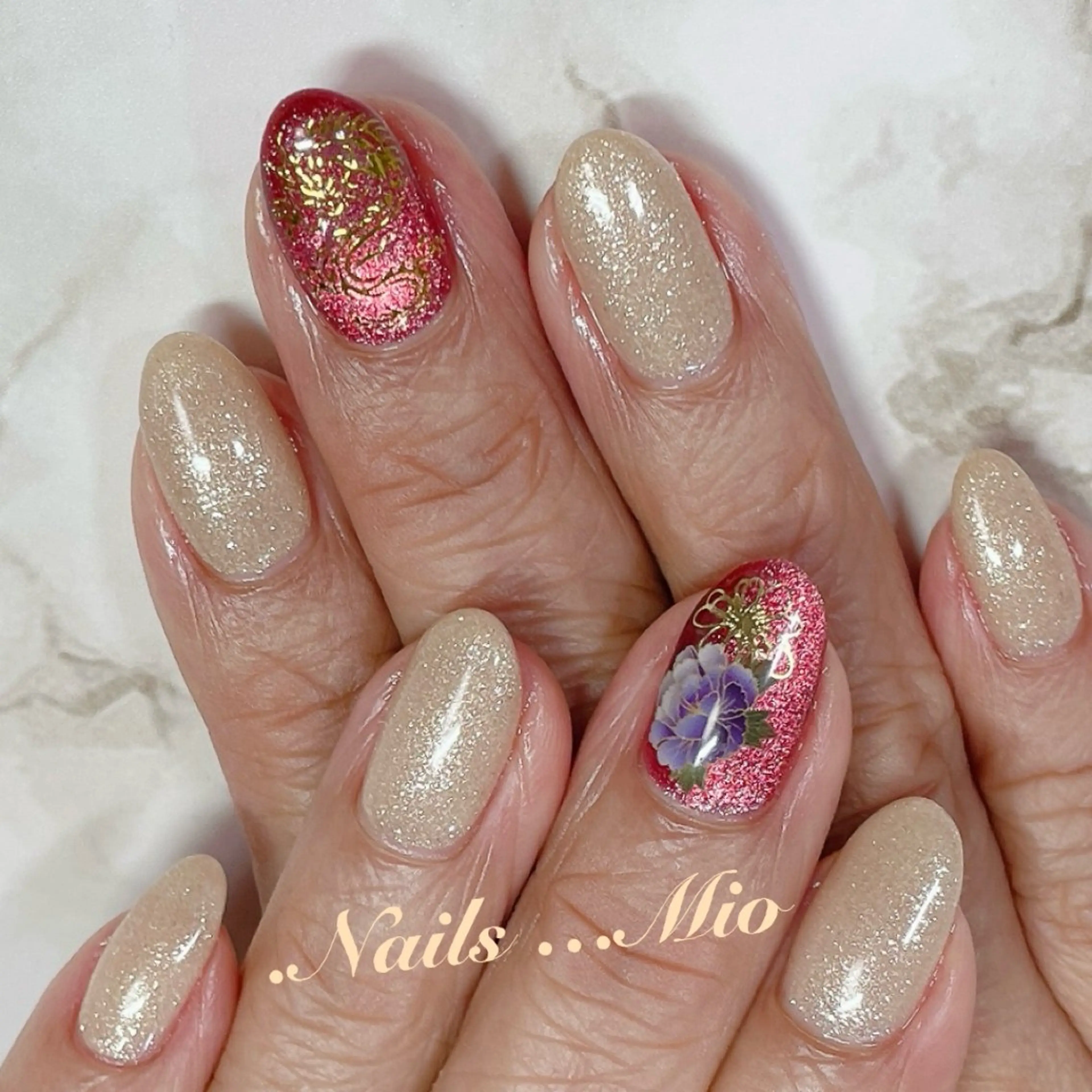 ネイル アートネイル ジェルネイル ワンカラーネイル .Nails Mio 赤羽西ネイルサロンのネイルデザイン