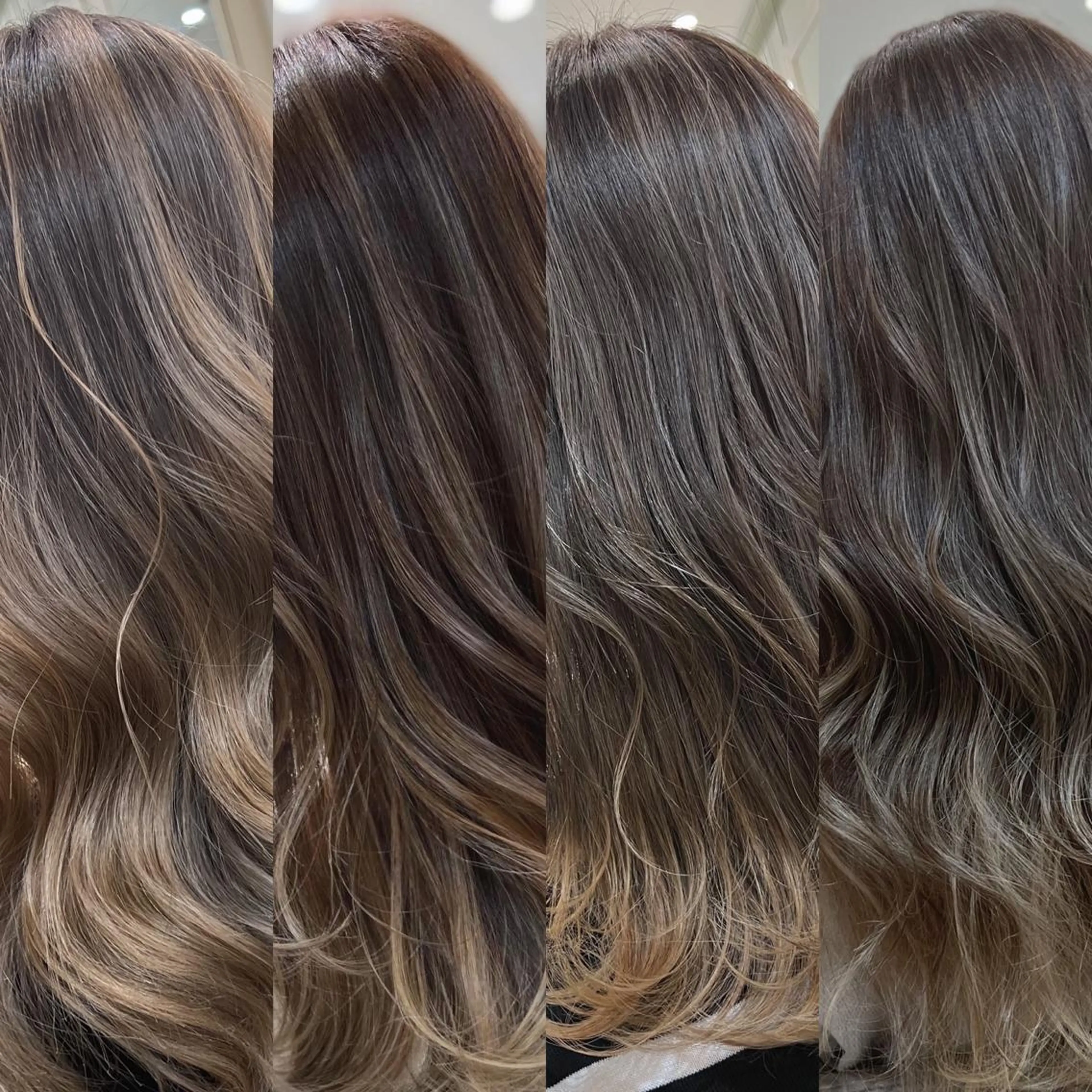 ミディアム カラー ミディアムパーマ バレイヤージュ ブリーチ ケアブリーチ 透明感カラー 🇺🇸海外デザイン iCON TOKYOのヘアスタイル