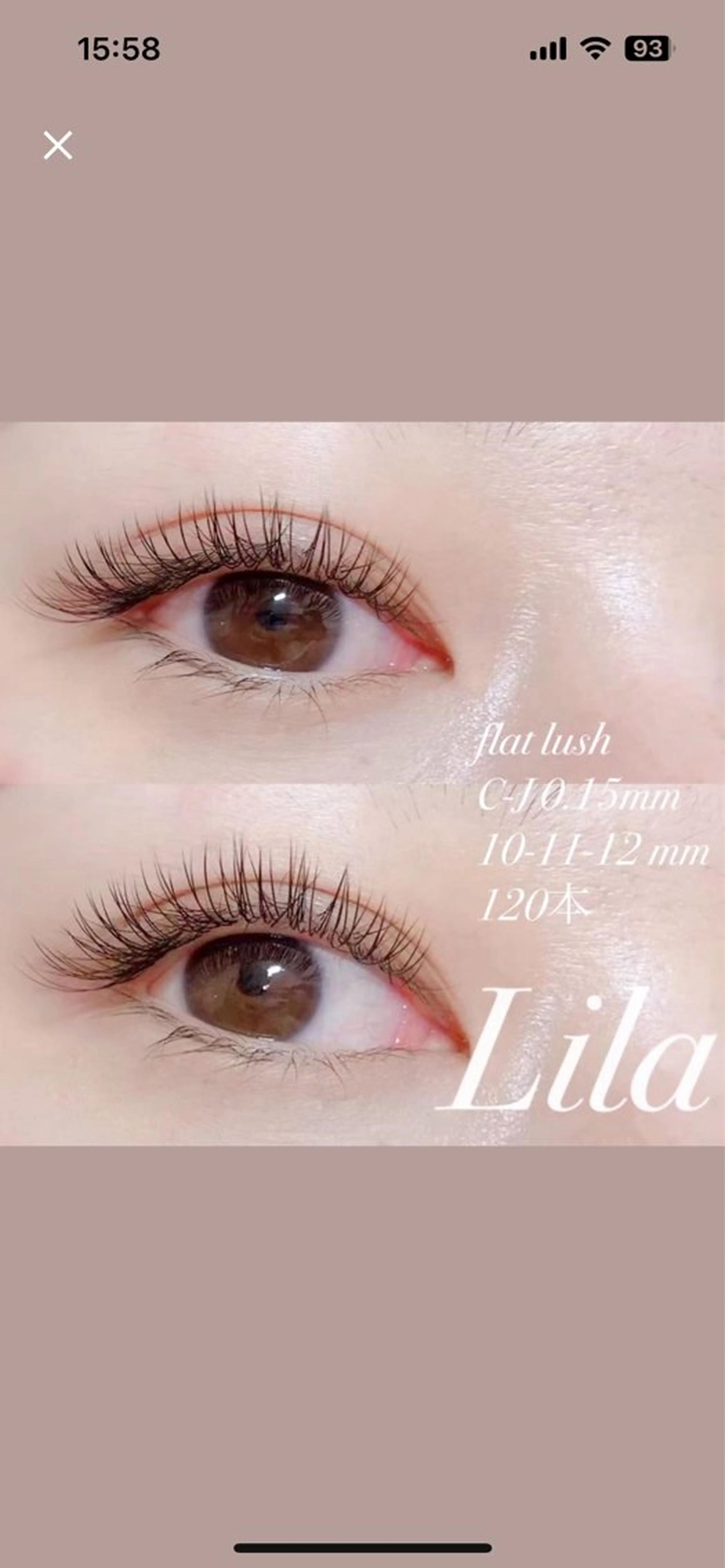 マツエク・マツパ Lila長浜店 フジイのマツエク・マツパデザイン