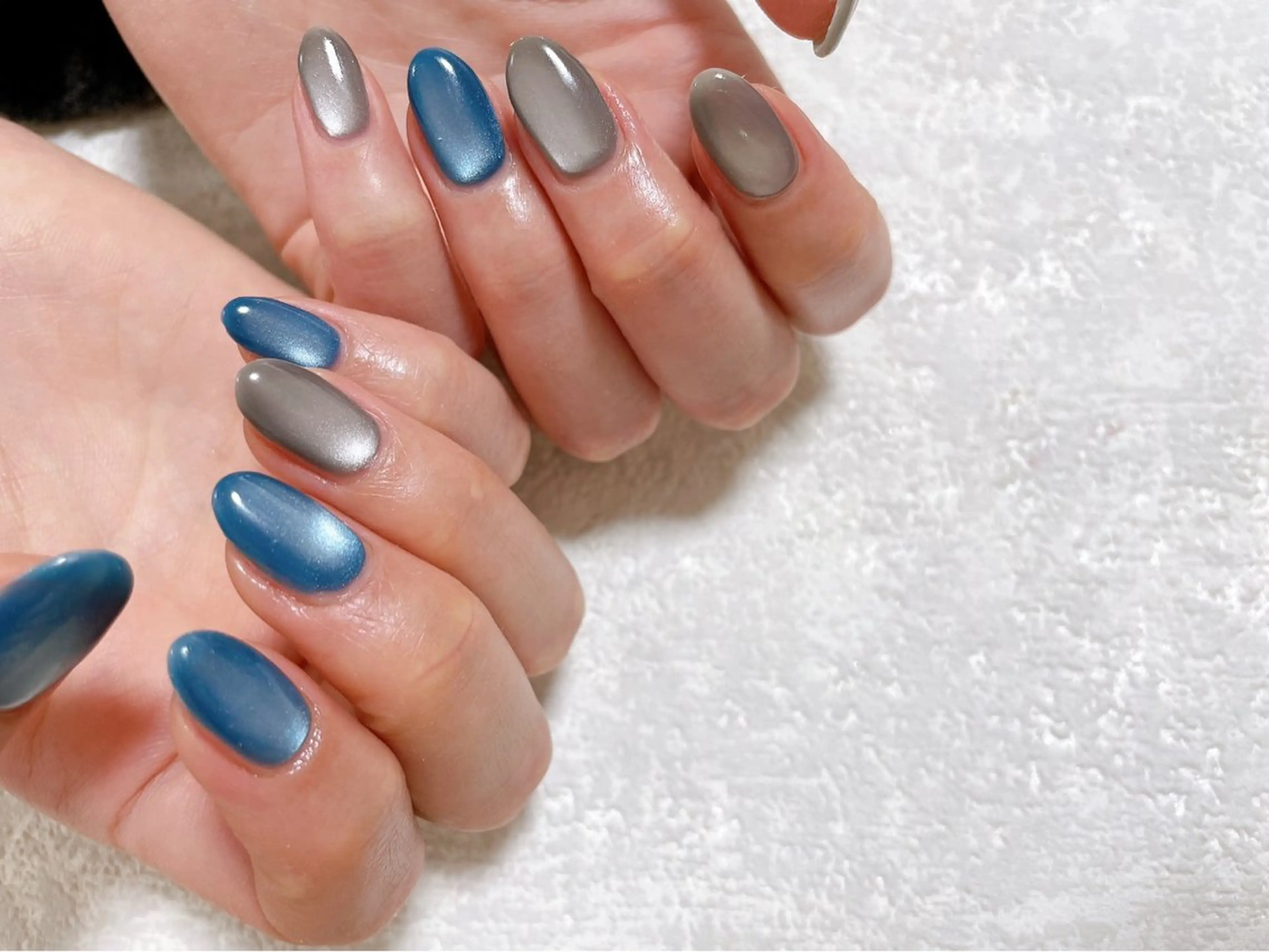 ネイル ジェルネイル キラキラネイル マグネットネイル メンズネイル パラジェル kiki nail たまプラーザのネイルデザイン