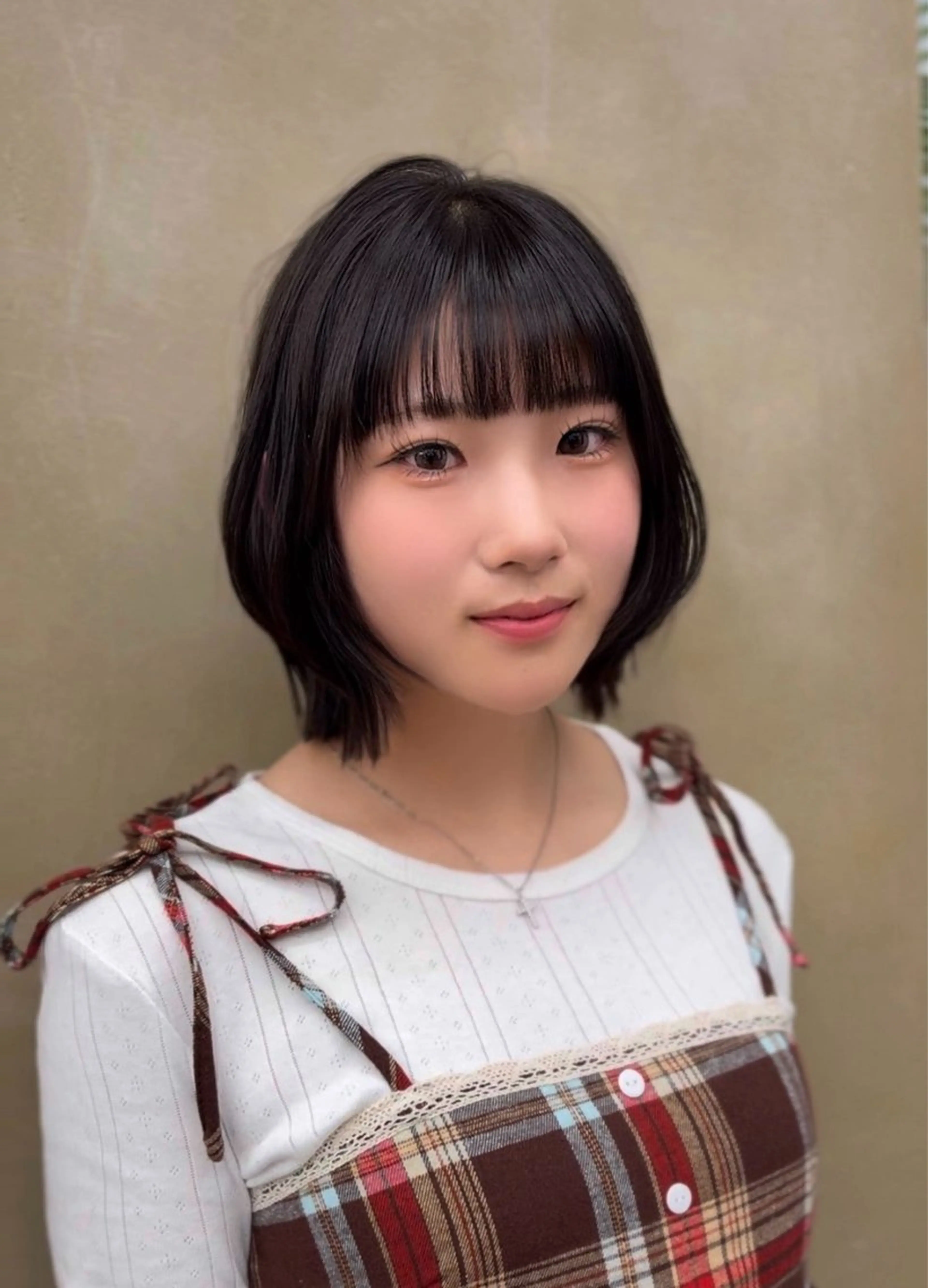 ショート ボブレイヤー ボブ レイヤーカット 縮毛矯正 カット ヘアカラー トリートメント 名駅/ショート/ボブ 透明感カラー/優里のヘアスタイル
