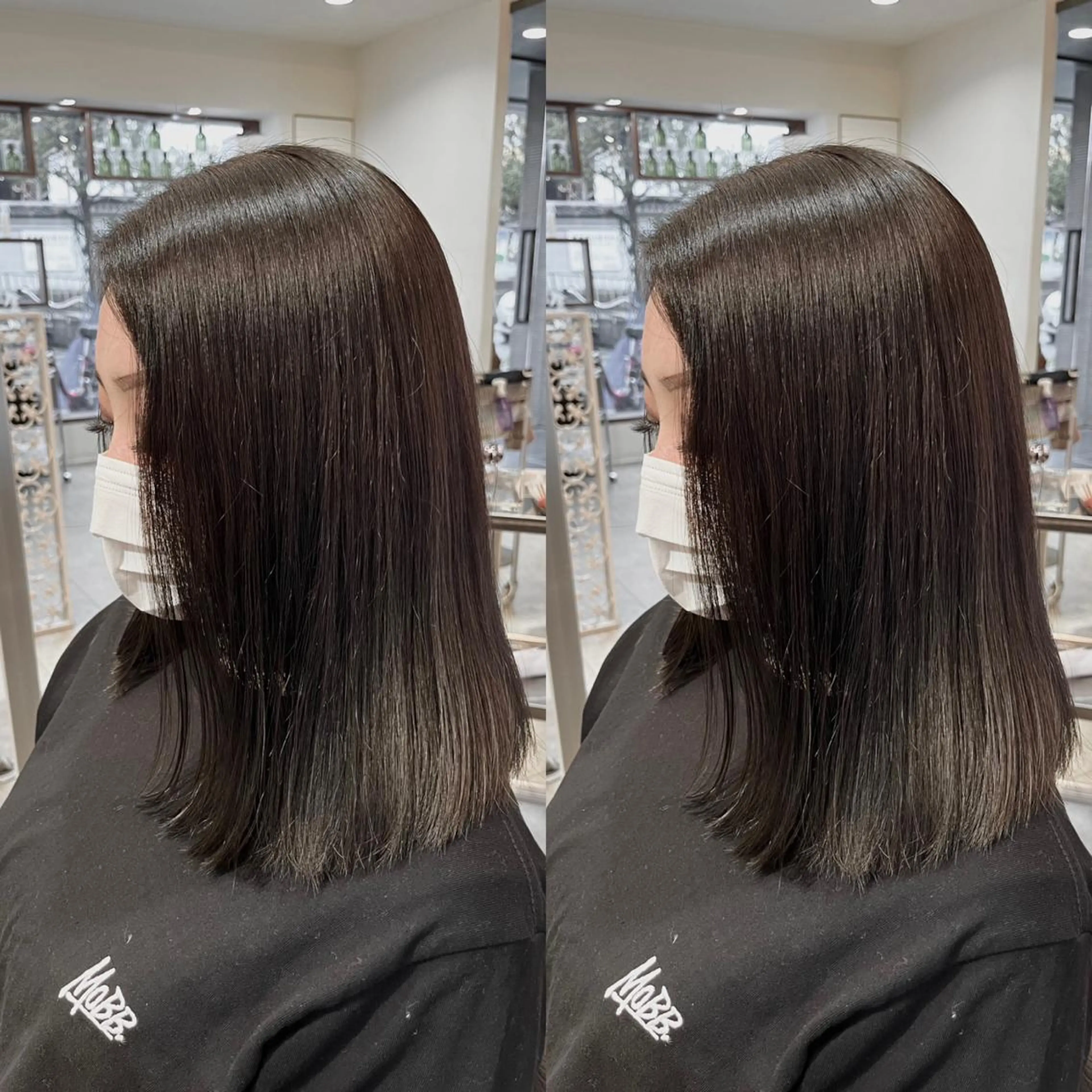 ミディアム カラー 髪質改善･縮毛矯正 特化･ユウシンのヘアスタイル