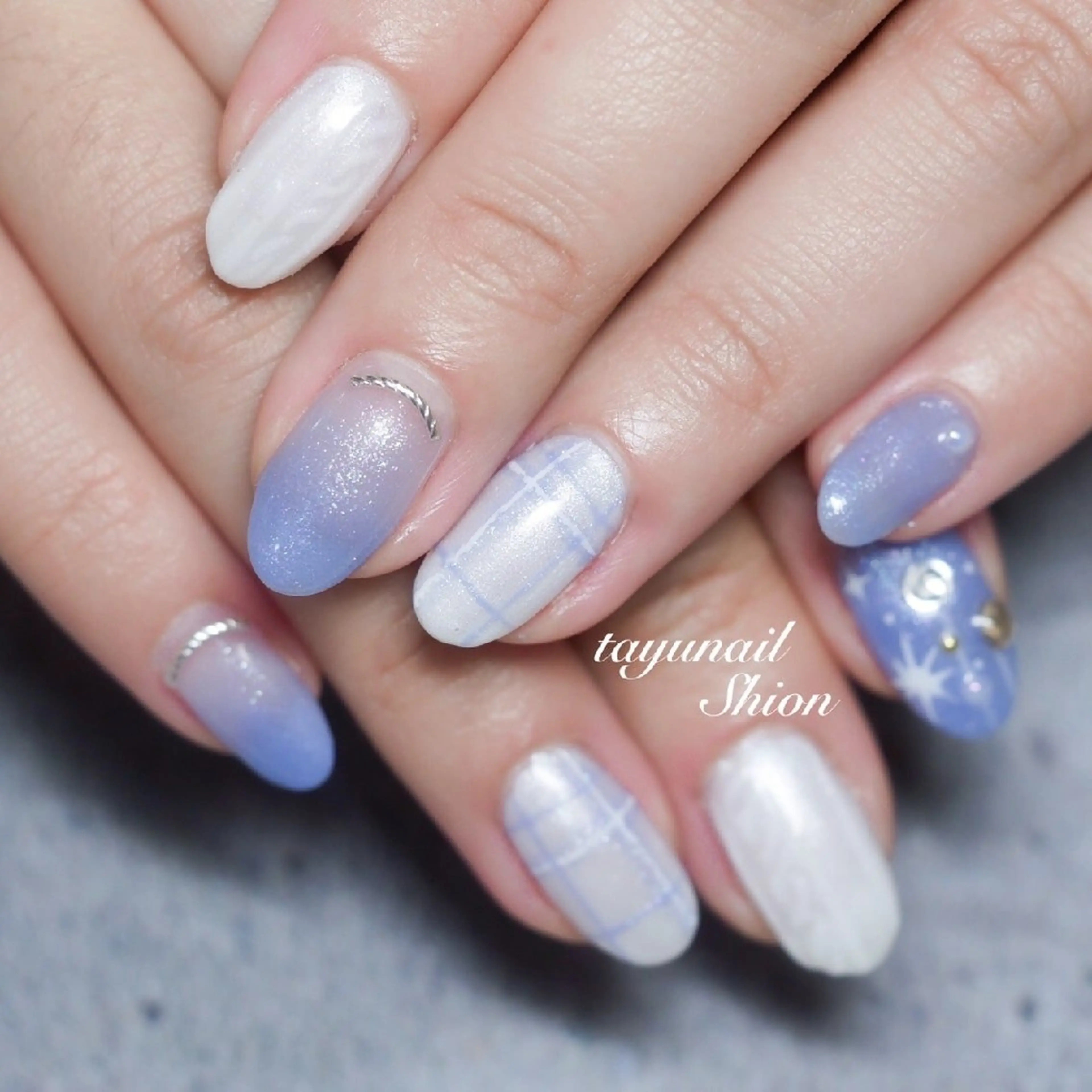 ネイル アートネイル ジェルネイル パラジェル 冬ネイル ネイルサロン 【たゆnail】のネイルデザイン