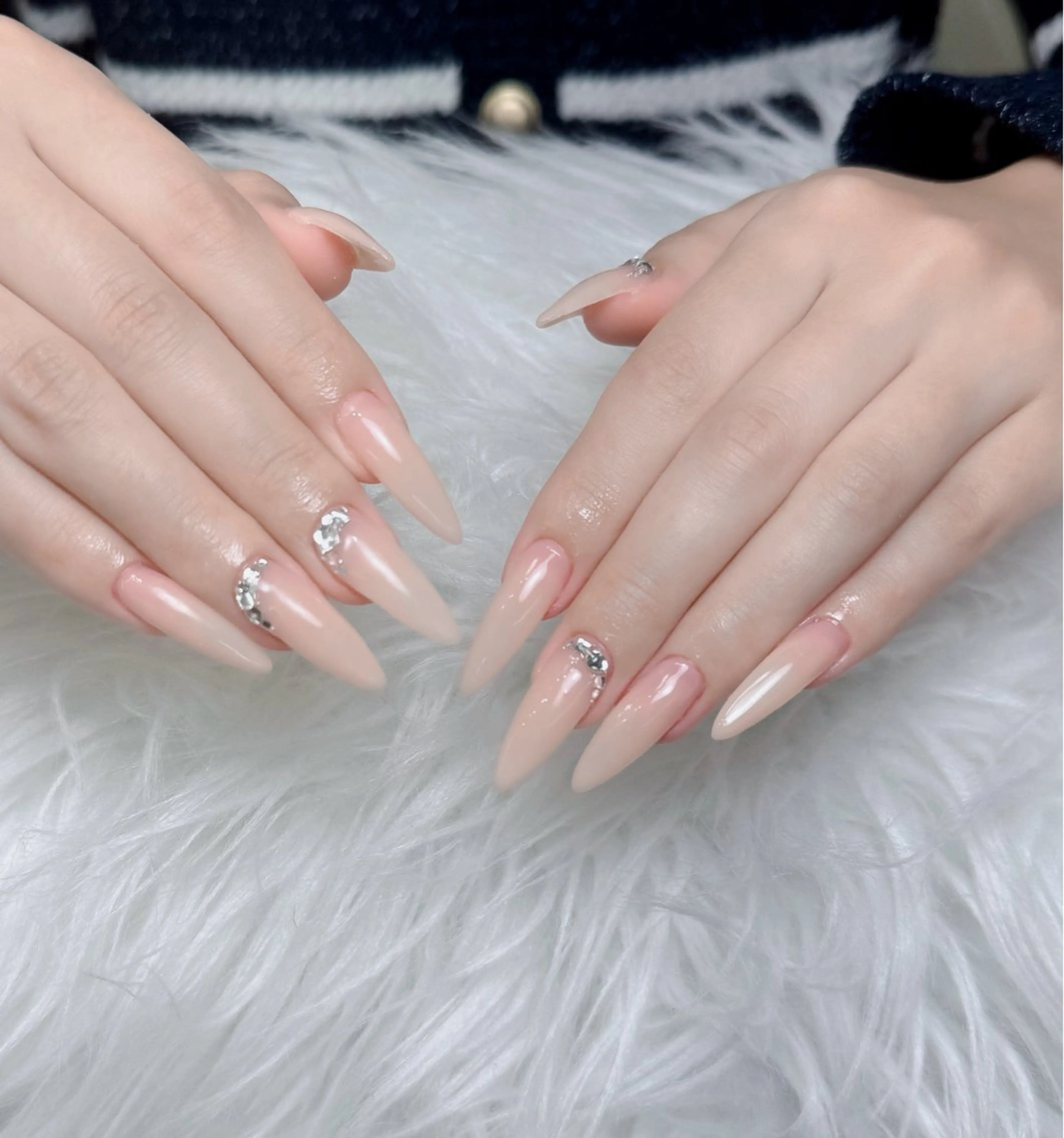 ネイル アートネイル 韓国ネイル 持ち込み ワンホンネイル ハンドネイル Lenie Nail Salonのネイルデザイン