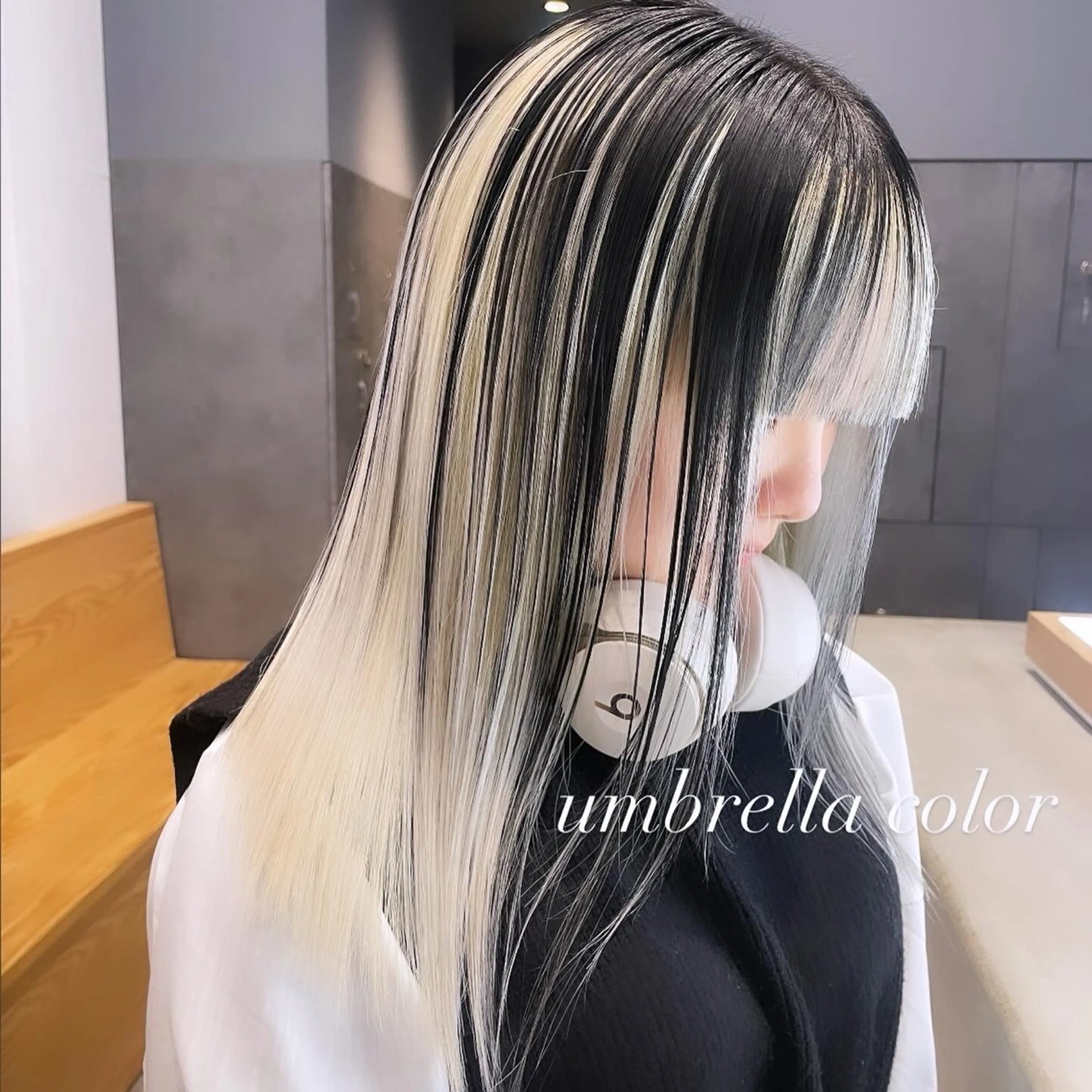 セミロング カラー カット ヘアカラー トリートメント ヘアセット 💜ハイトーン💛 マジカルかいちゃんのヘアスタイル