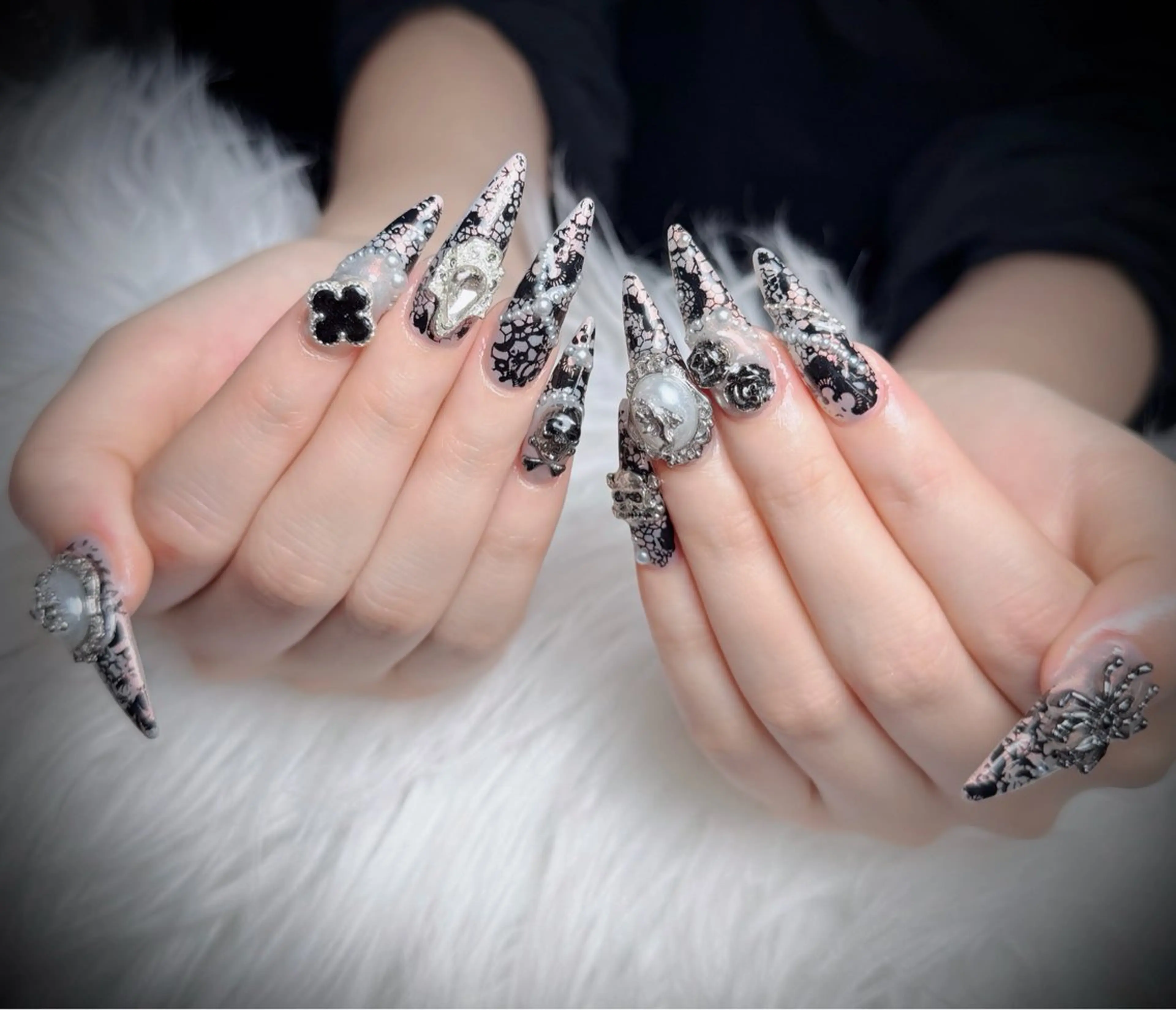 ネイル アートネイル フレンチネイル ジェルネイル 韓国ネイル マグネットネイル ハンドネイル Lenie Nail Okuboのネイルデザイン