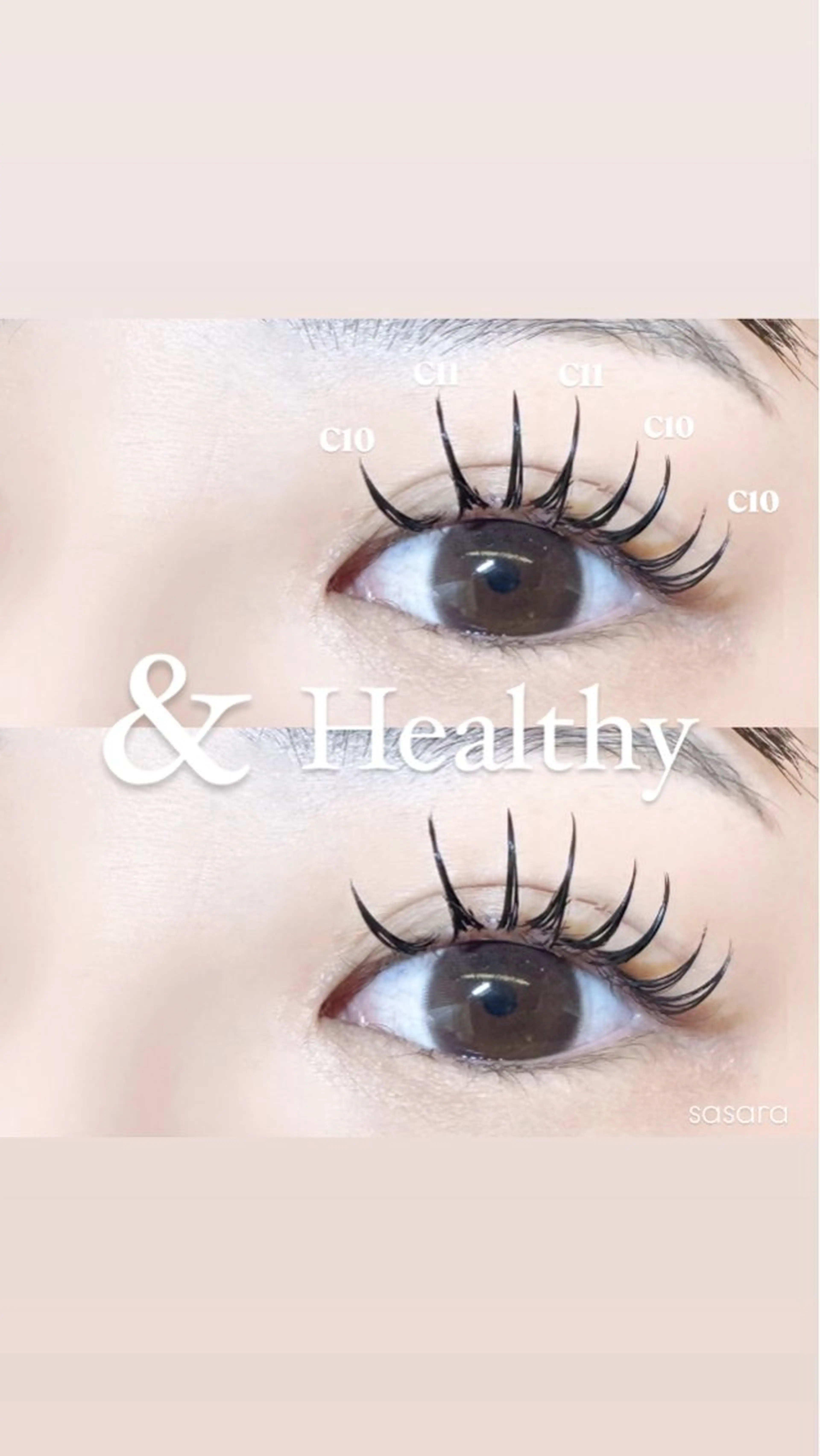 マツエク・マツパ マツエク 🍒束間まつ毛ෆ sasara🍒のマツエク・マツパデザイン