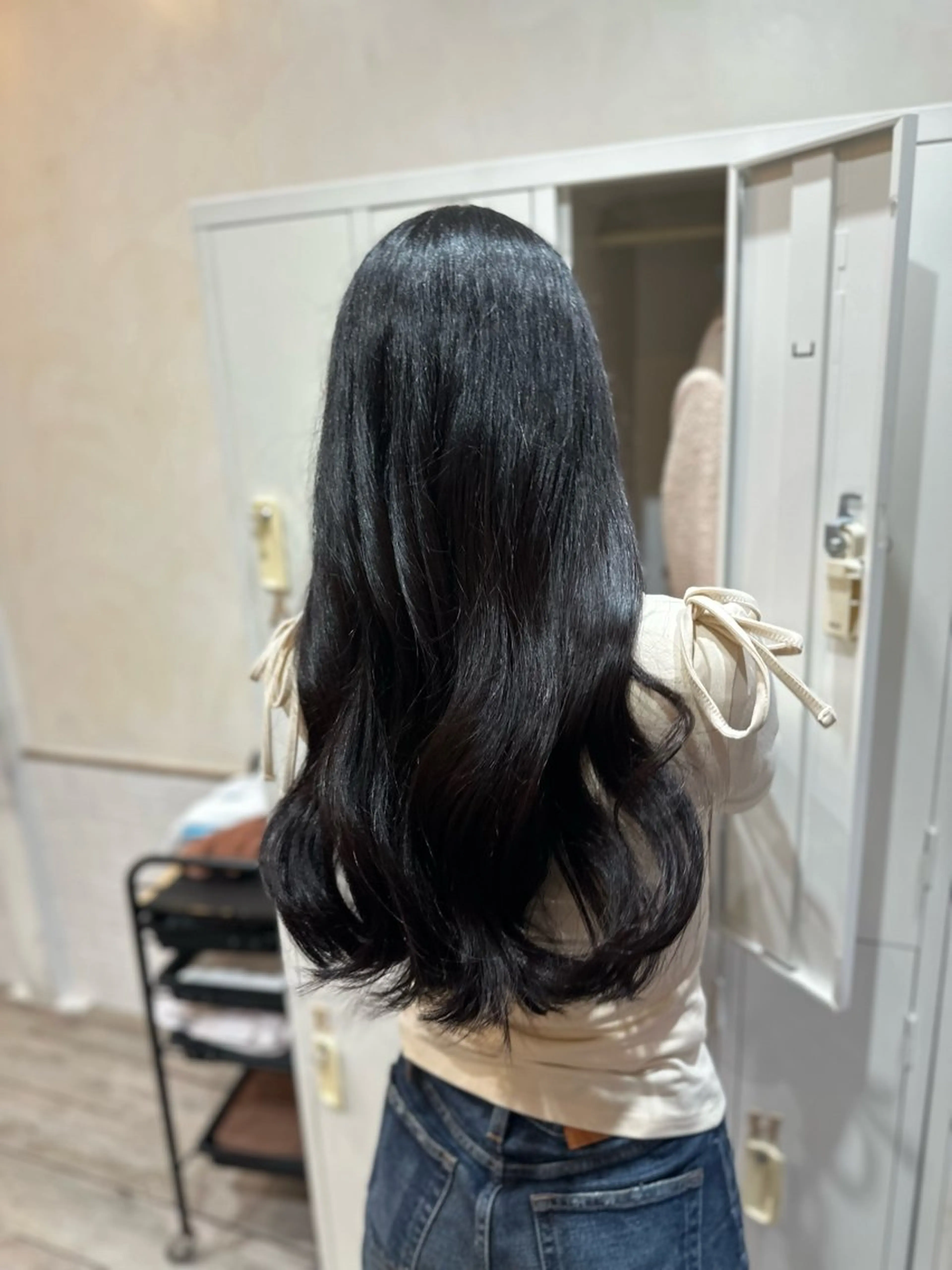 ロング ロング カット ヘアカラー 🧼ROMEO京橋店 岡﨑桃花🧼のヘアスタイル