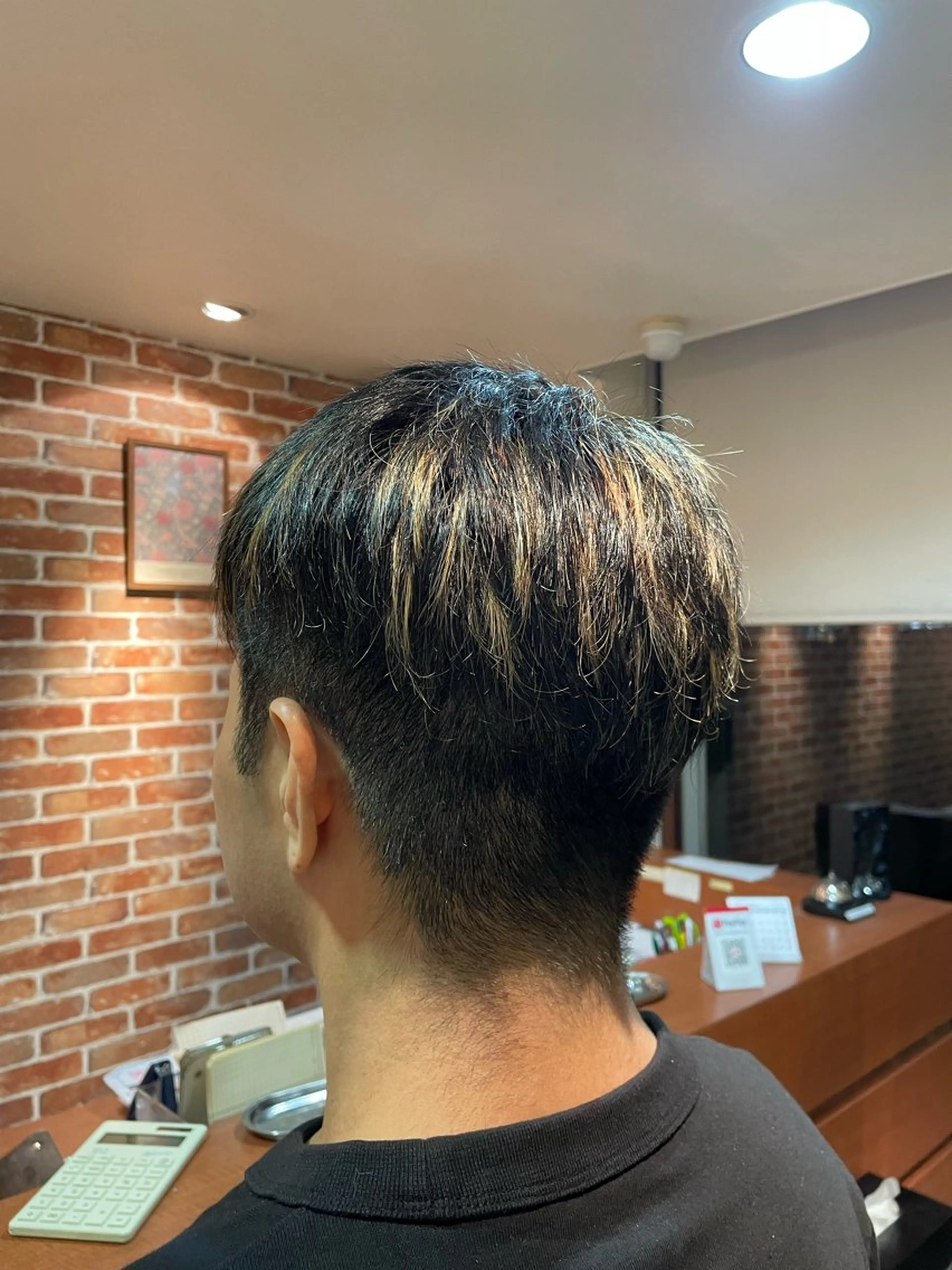 カラー メンズ 石垣 颯士のヘアスタイル