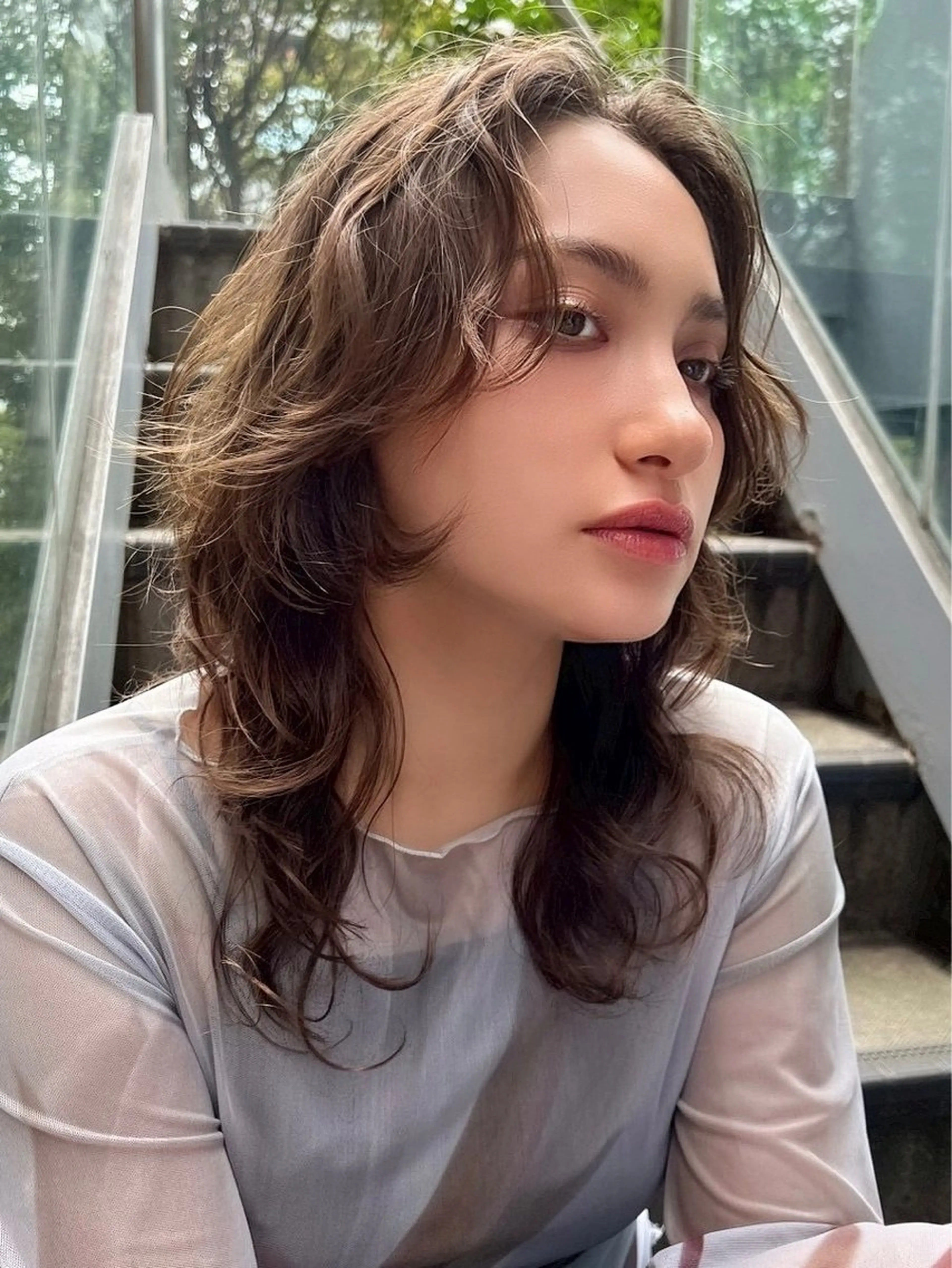 セミロング セミロングパーマ ショート/ボブ manakaのヘアスタイル