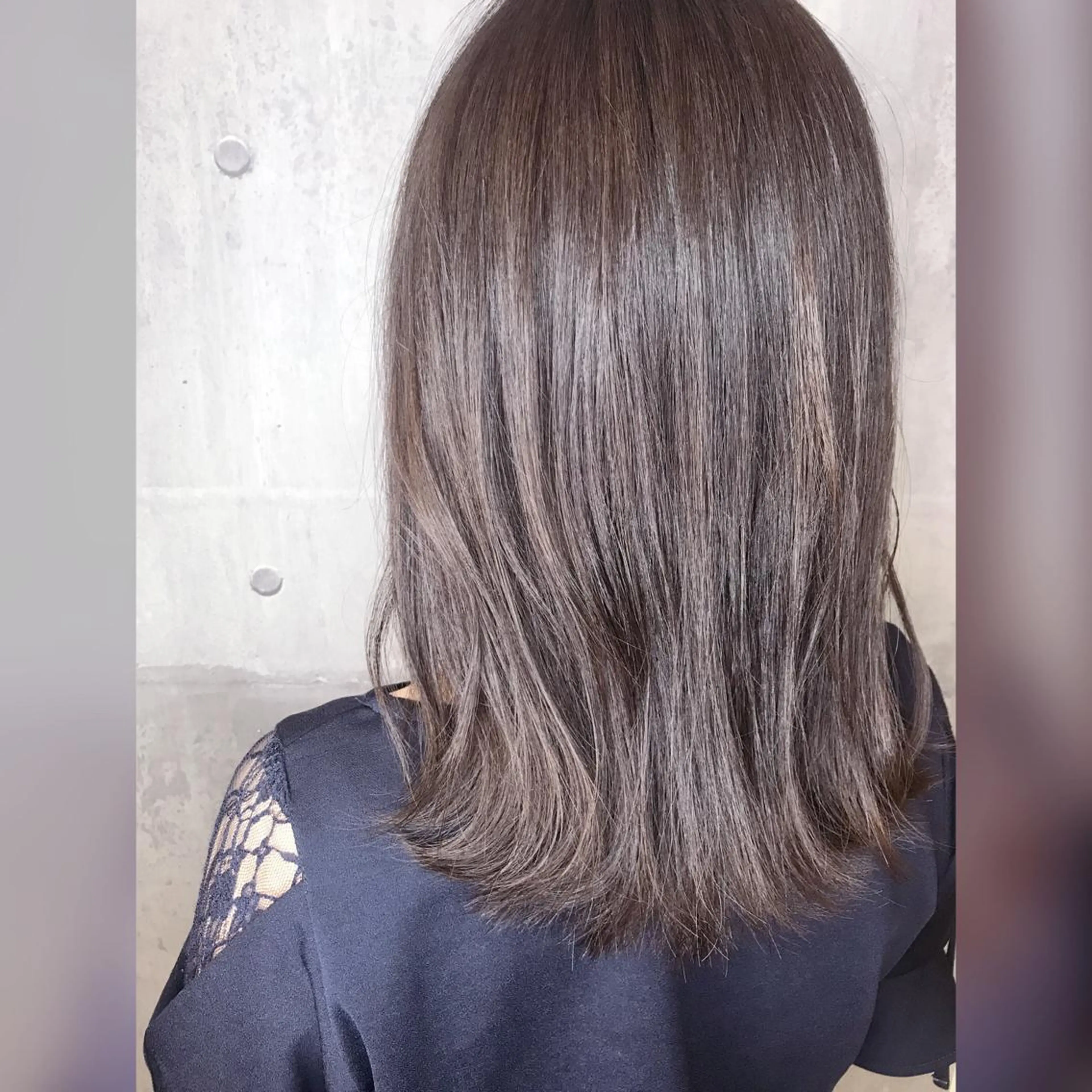 ミディアム カラー カット ヘアカラー トリートメント 田室 和幸のヘアスタイル