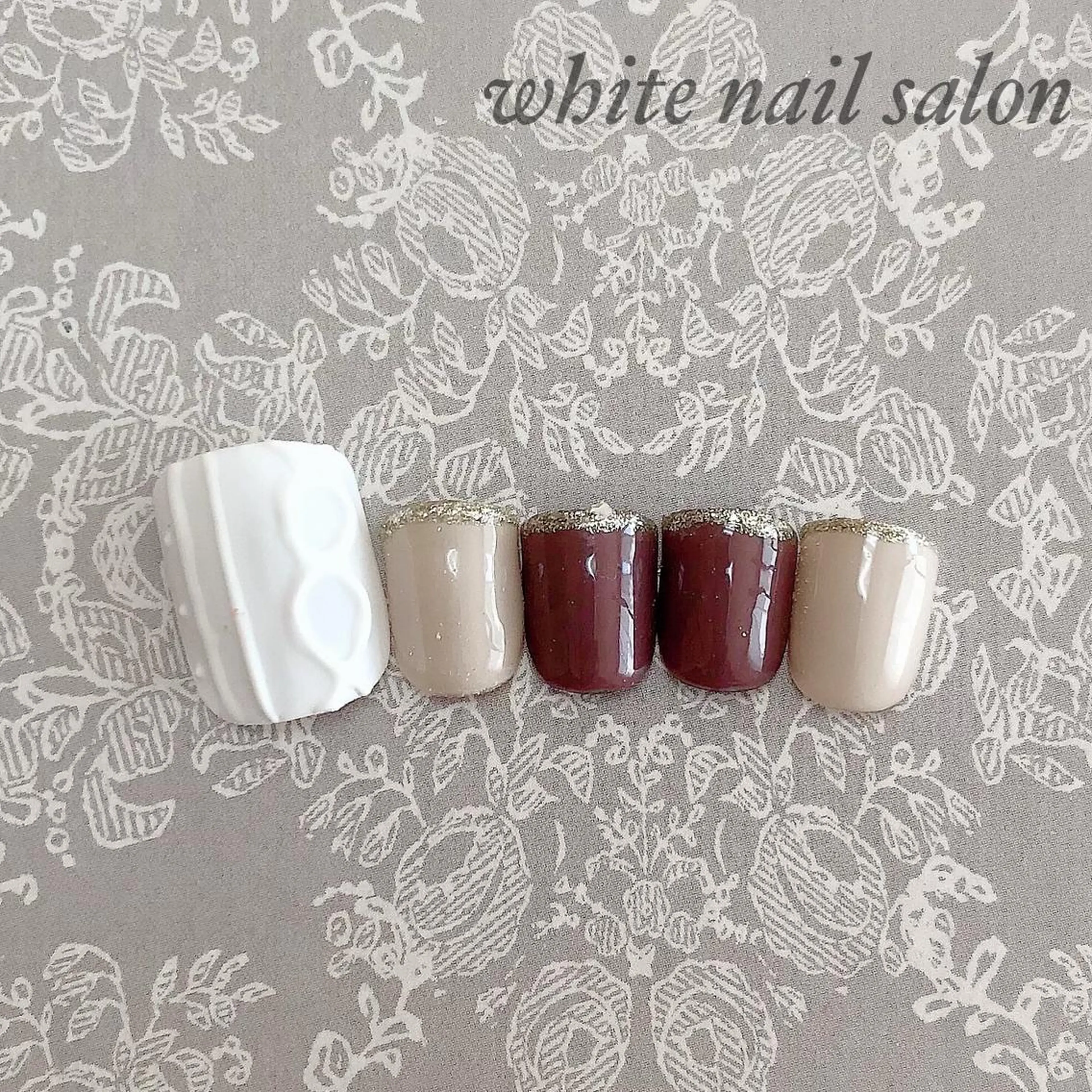 ネイル フットネイル ジェルネイル ハードジェル オフィスネイル スカルプネイル フットネイル white nail salonのネイルデザイン
